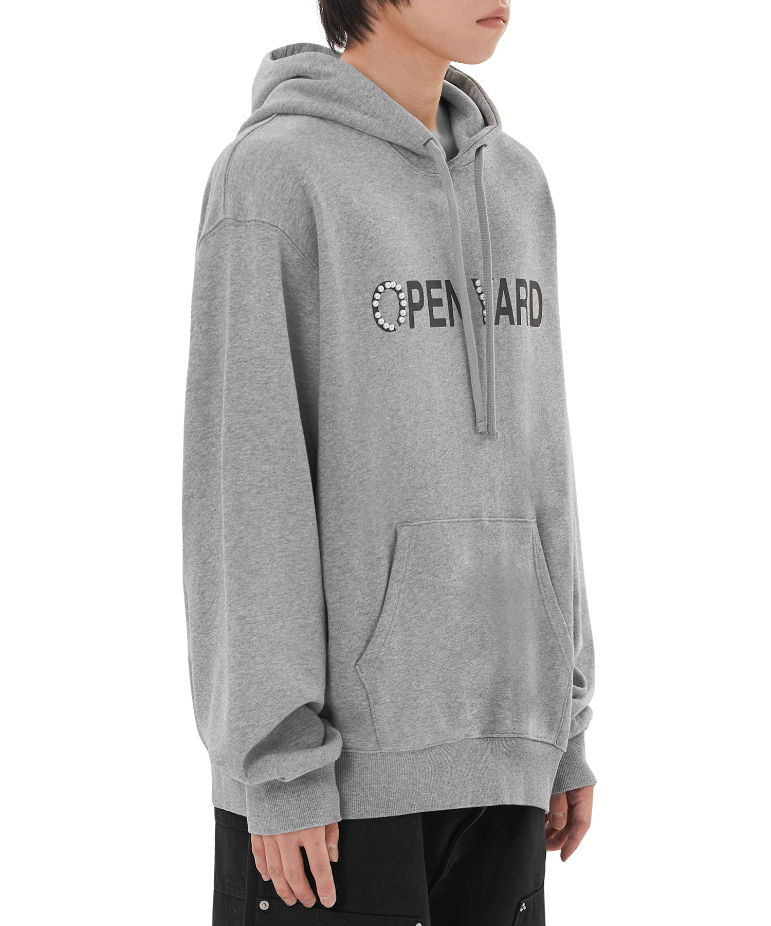 ★OY★PEARL STUD LOGO HOODIE - MELANGE★正規品/韓国直送料込 MUSINSA | OY PEARL STUD LOGO HOODIE - MELANGE