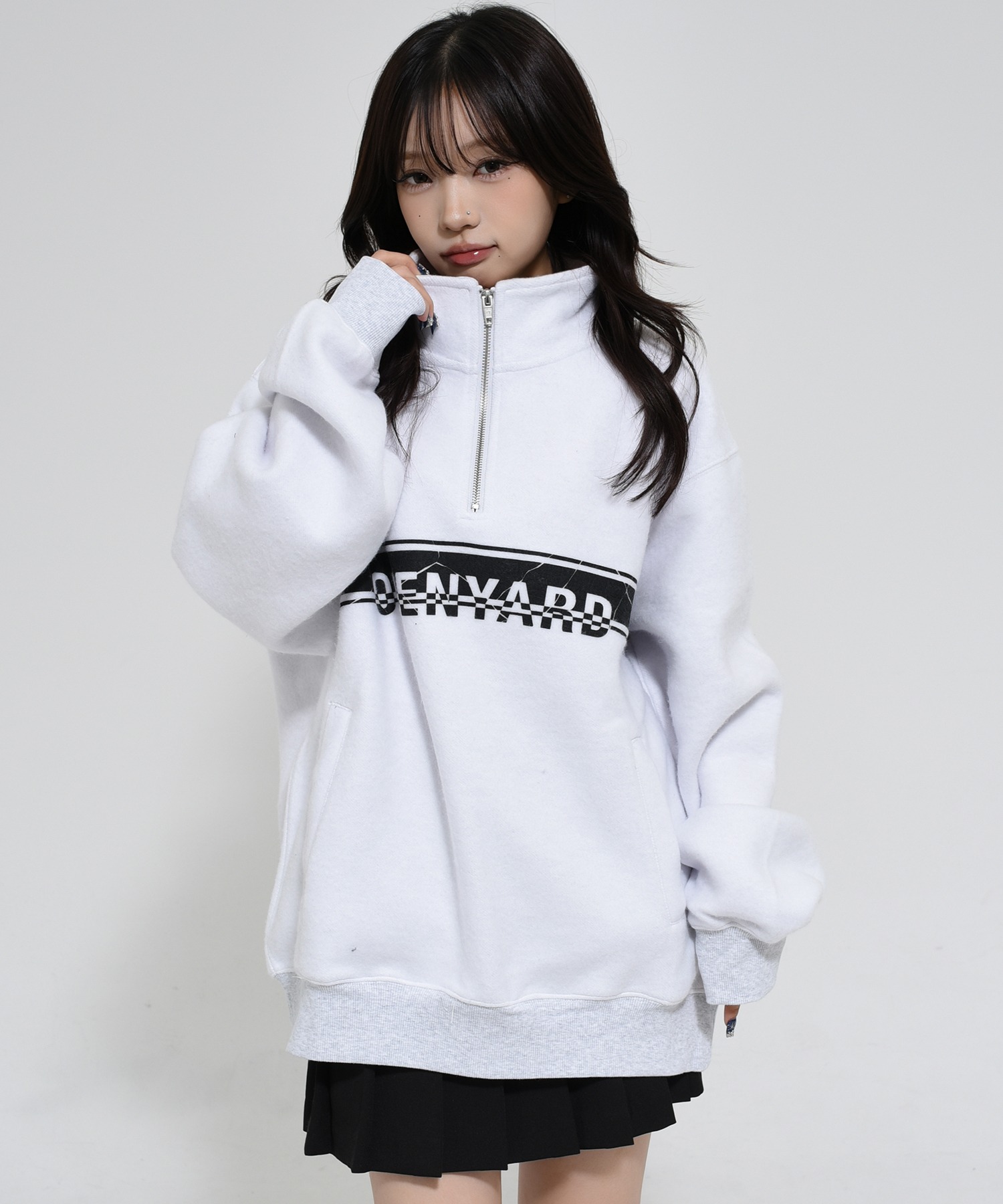 ★OY★CRACKED STRIPE LOGO ANORAK MTM - BLACK★正規品/送料込 OY/オーワイ』 CRACKED STRIPE LOGO ANORAK MTM/クラックド