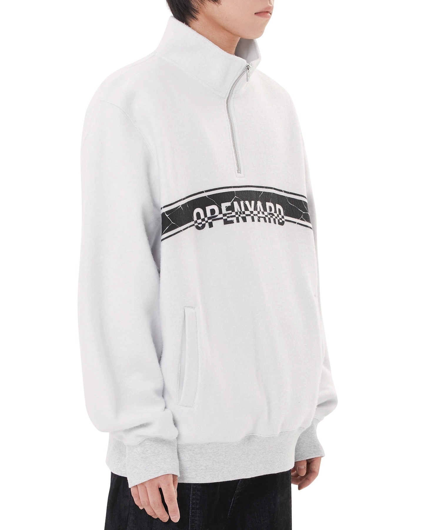 OY/オーワイ』 CRACKED STRIPE LOGO ANORAK MTM/クラックド