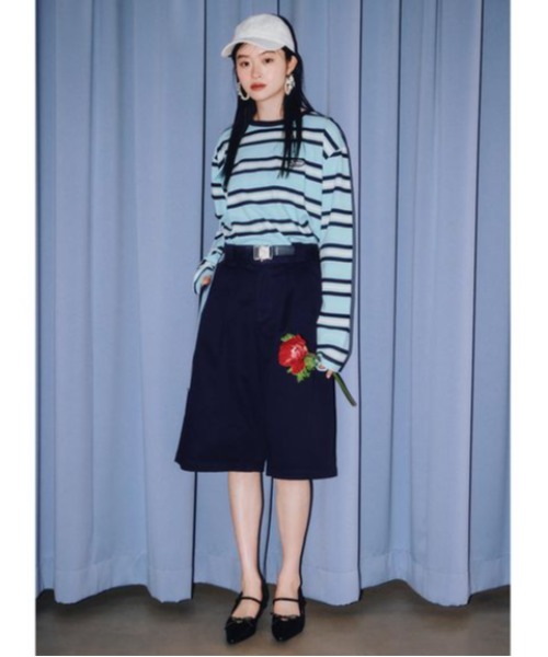 【Dickies×LILYBROWN】ベルテッドトチノハーフパンツ Dickies×LILYBROWN】ベルテッドトチノハーフパンツ リリー