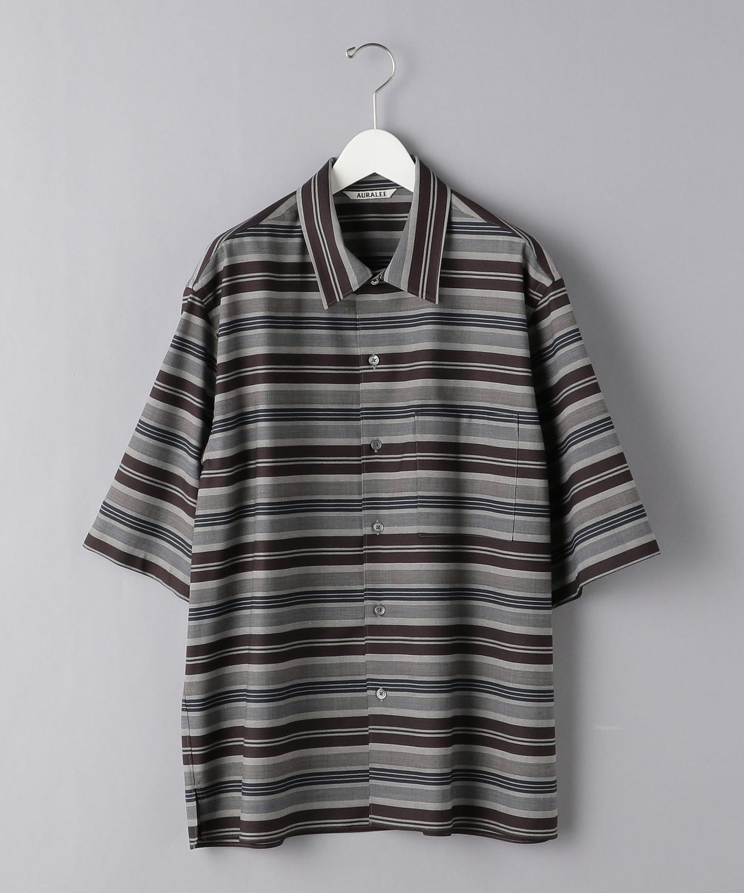 商品詳細 Auralee オーラリー ボーダー ハーフスリーブ シャツ United Arrows ユナイテッドアローズ 公式通販