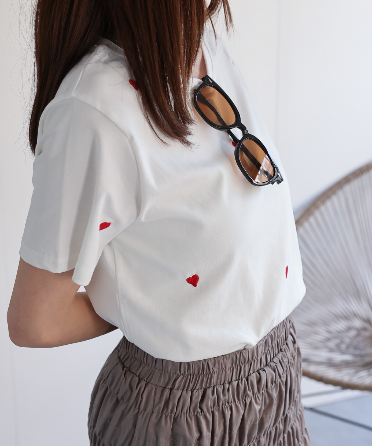 model：162㎝　着用サイズ：F