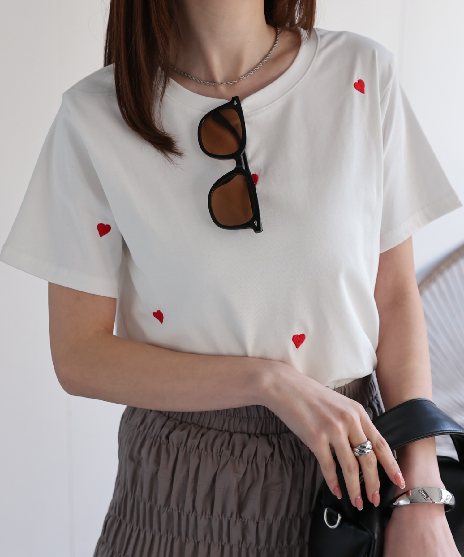 model：162㎝　着用サイズ：F