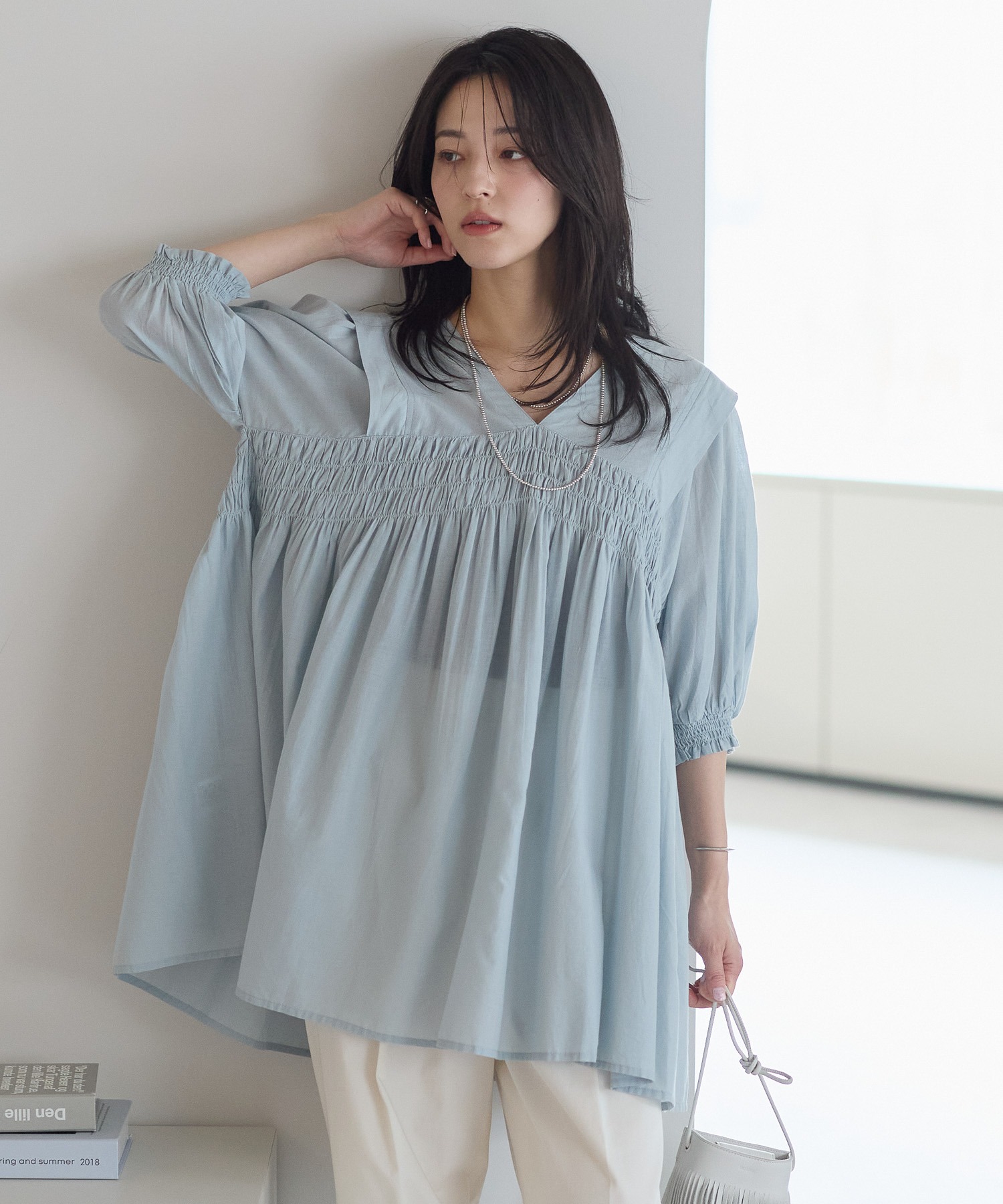 model：161cm 着用サイズ：M