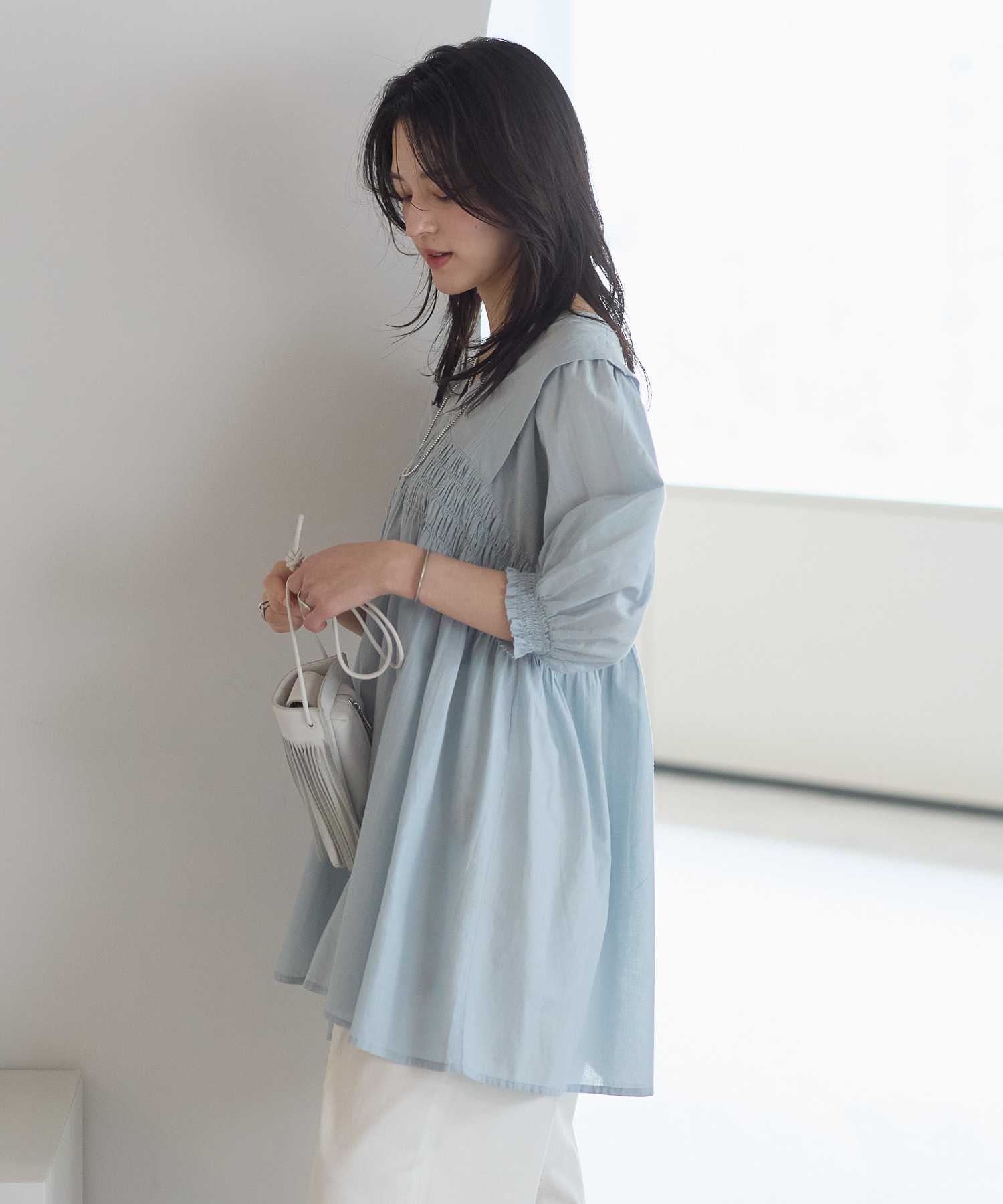 model：161cm 着用サイズ：M