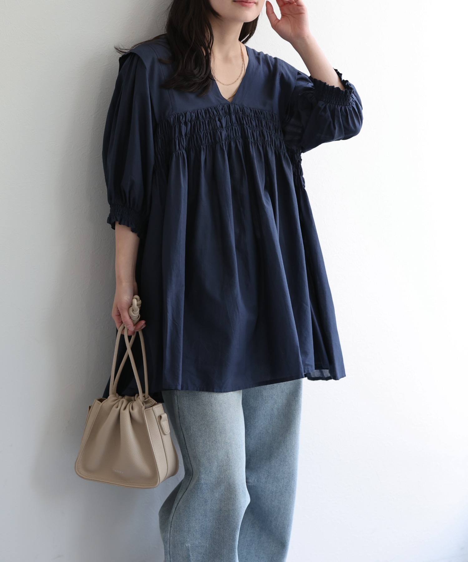 model：156cm 着用サイズ：M