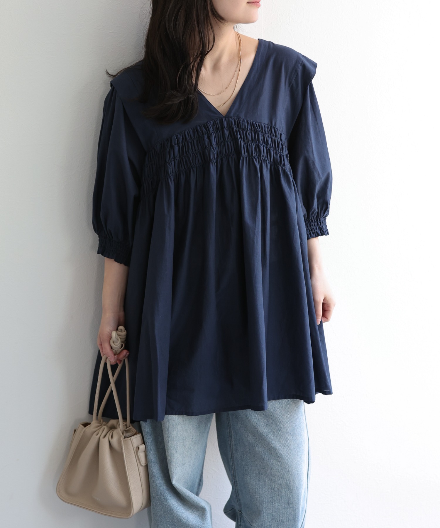 model：156cm 着用サイズ：M