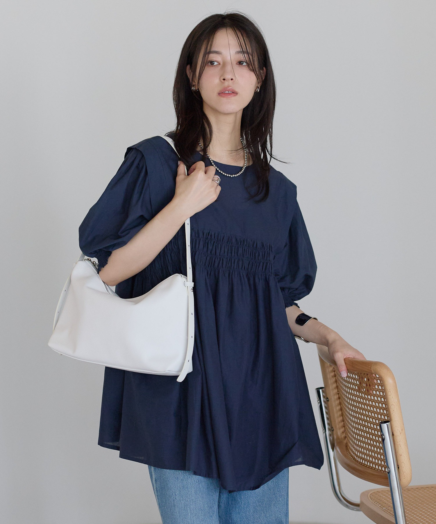 model：161cm 着用サイズ：M