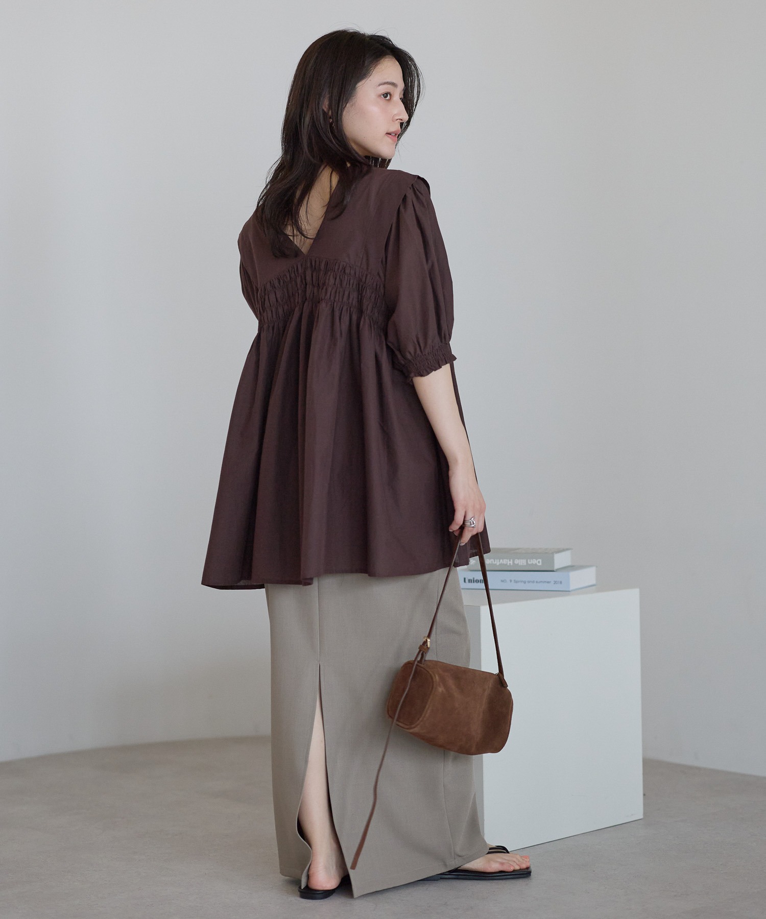 model：161cm 着用サイズ：M