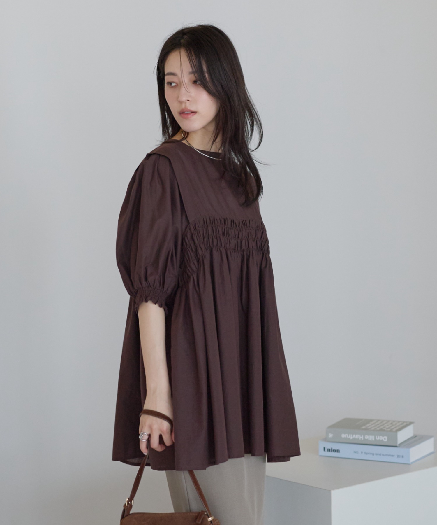 model：161cm 着用サイズ：M