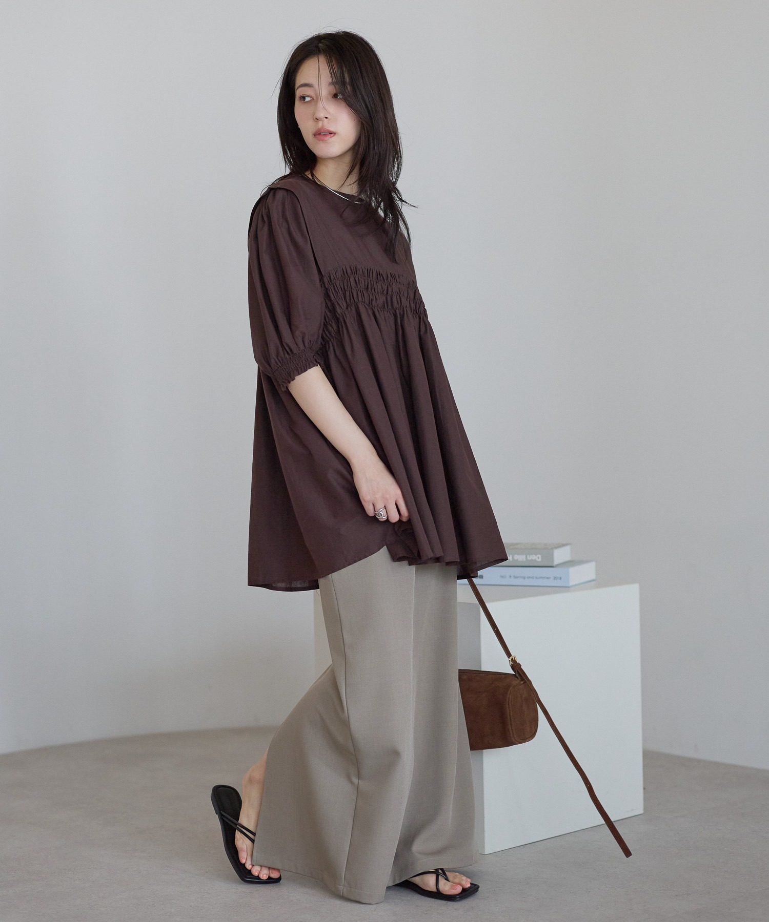 model：161cm 着用サイズ：M