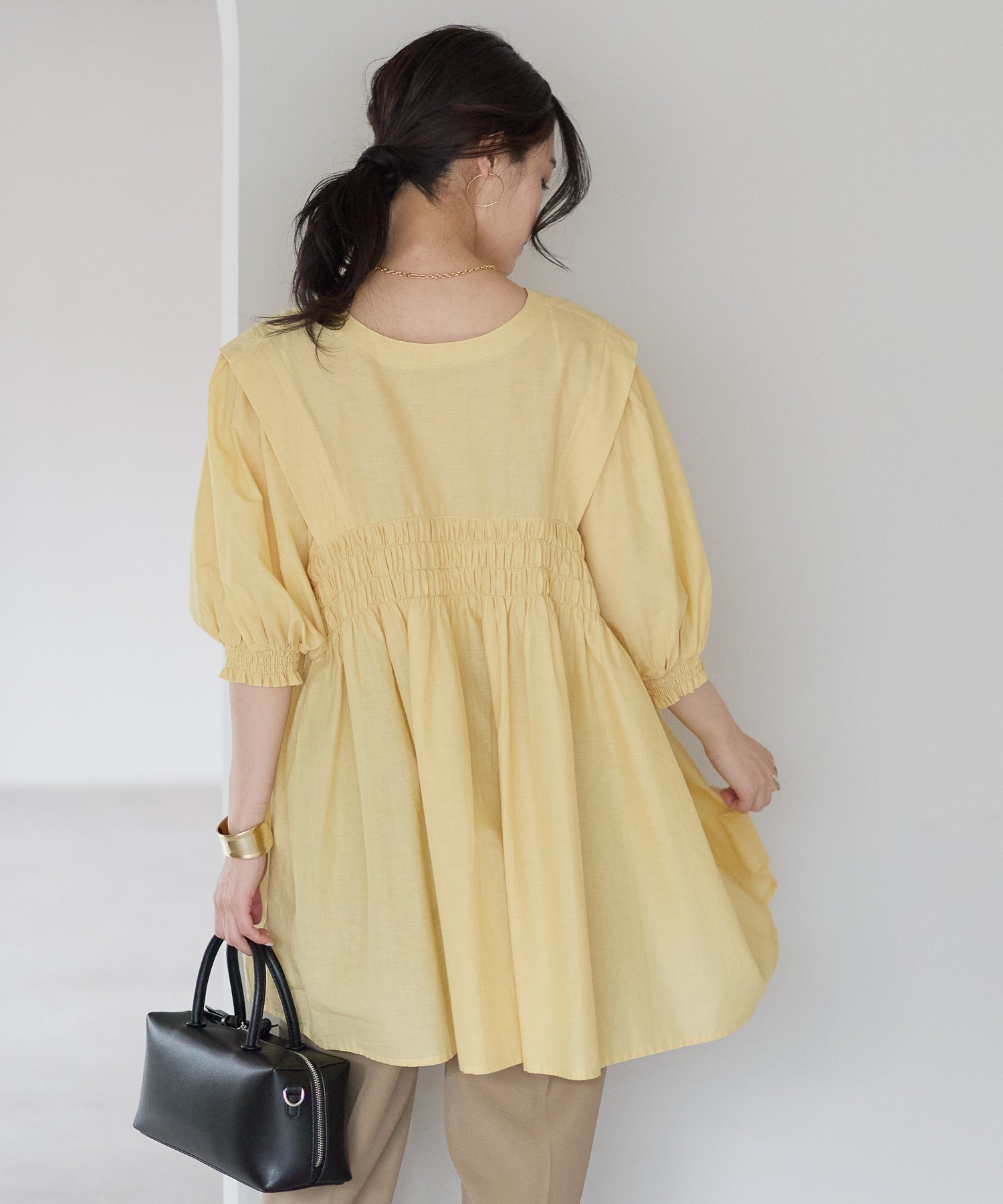model：161cm 着用サイズ：M