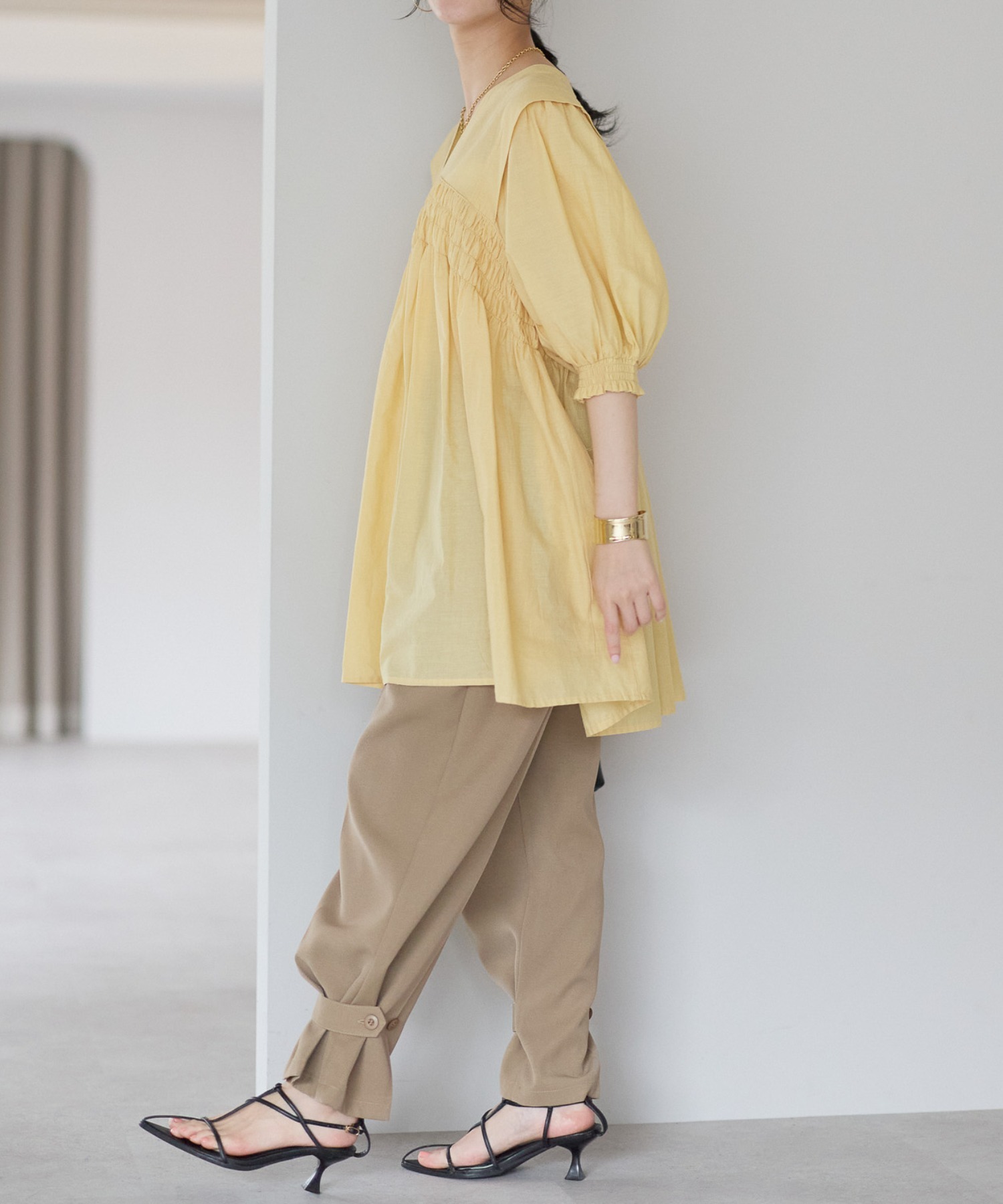 model：161cm 着用サイズ：M