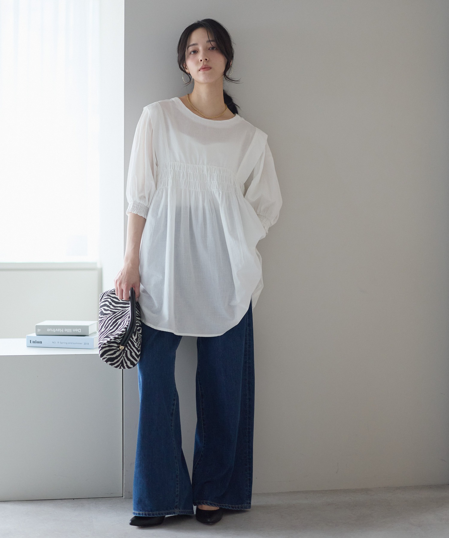 model：161cm 着用サイズ：M