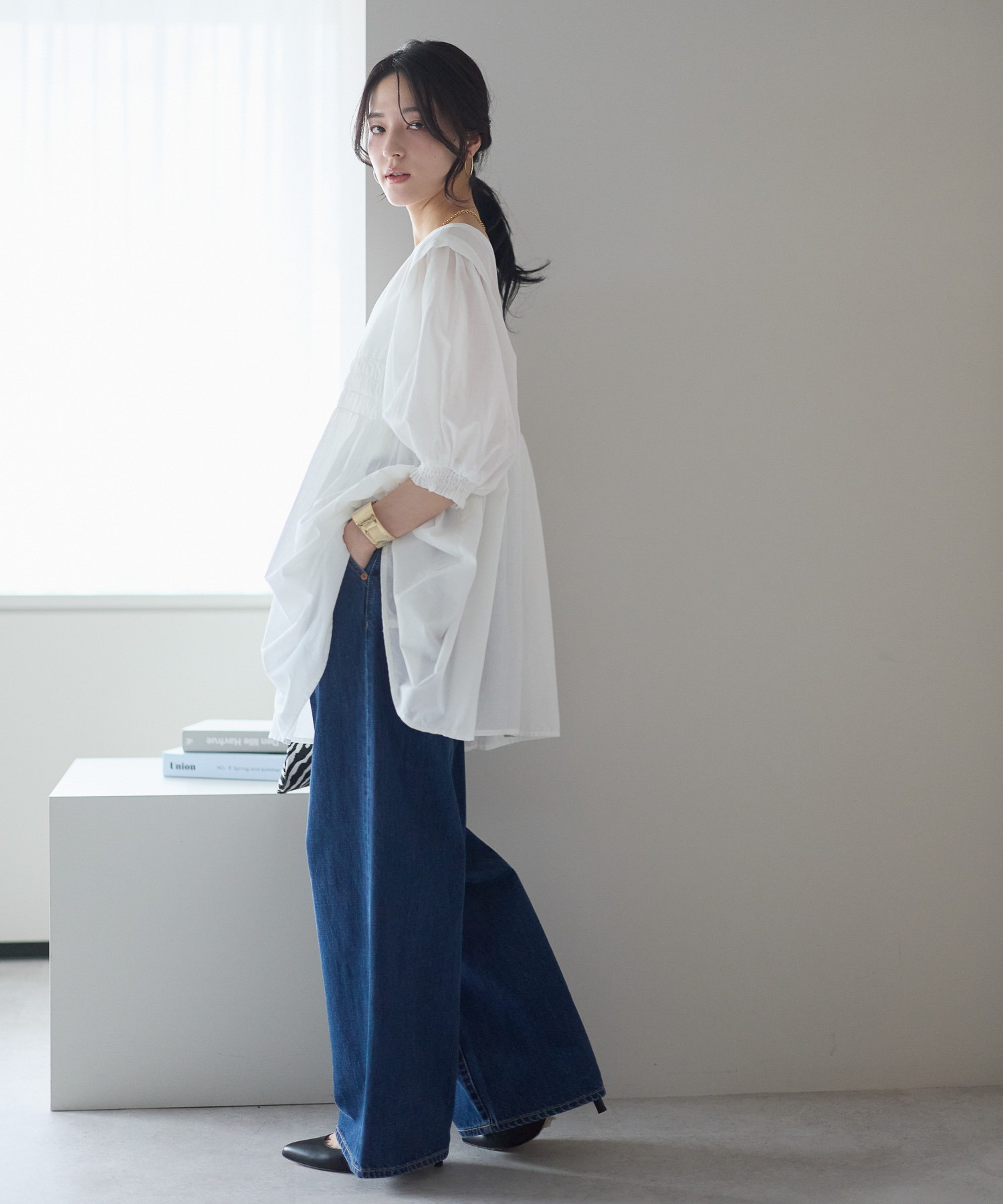 model：161cm 着用サイズ：M