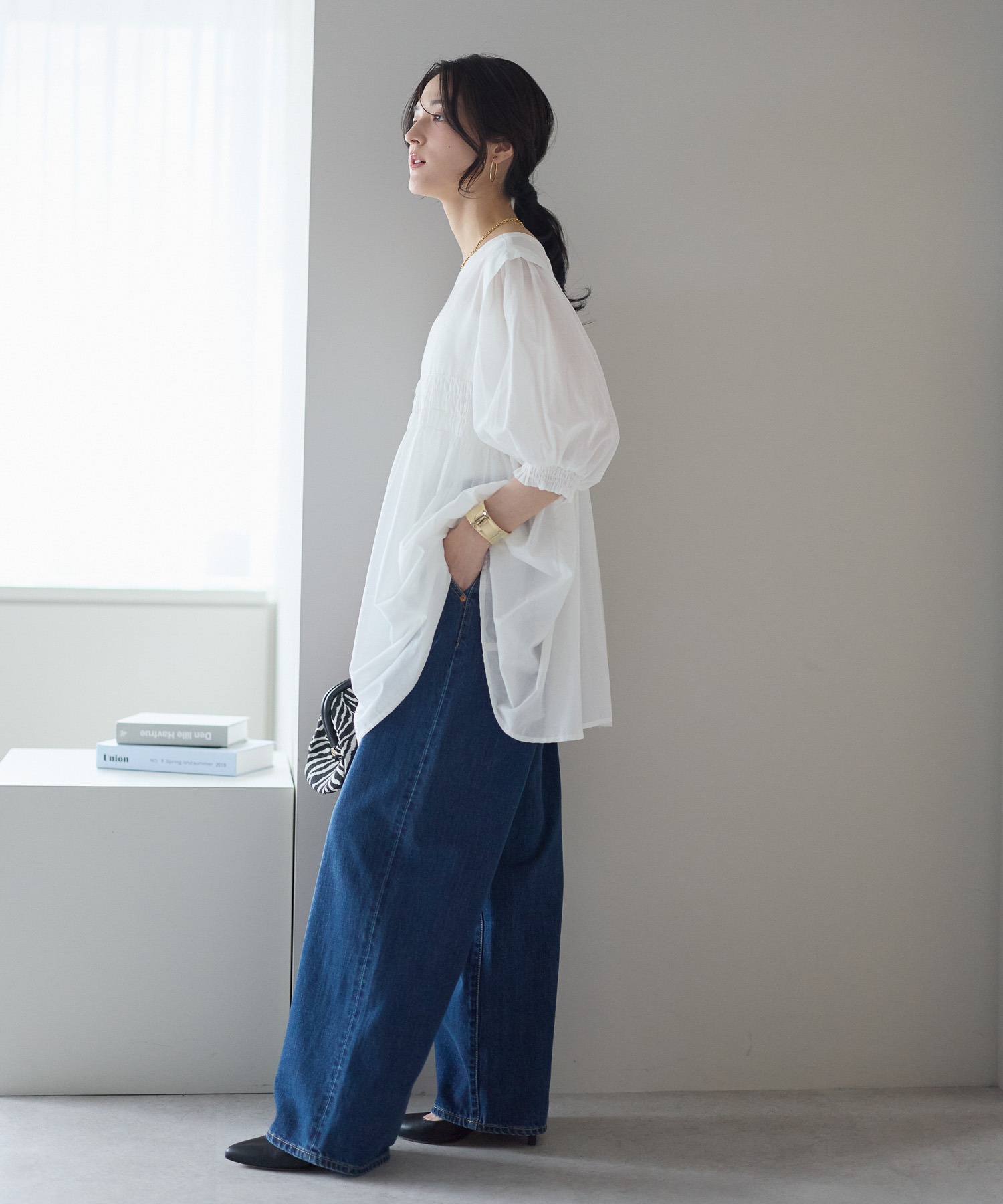 model：161cm 着用サイズ：M