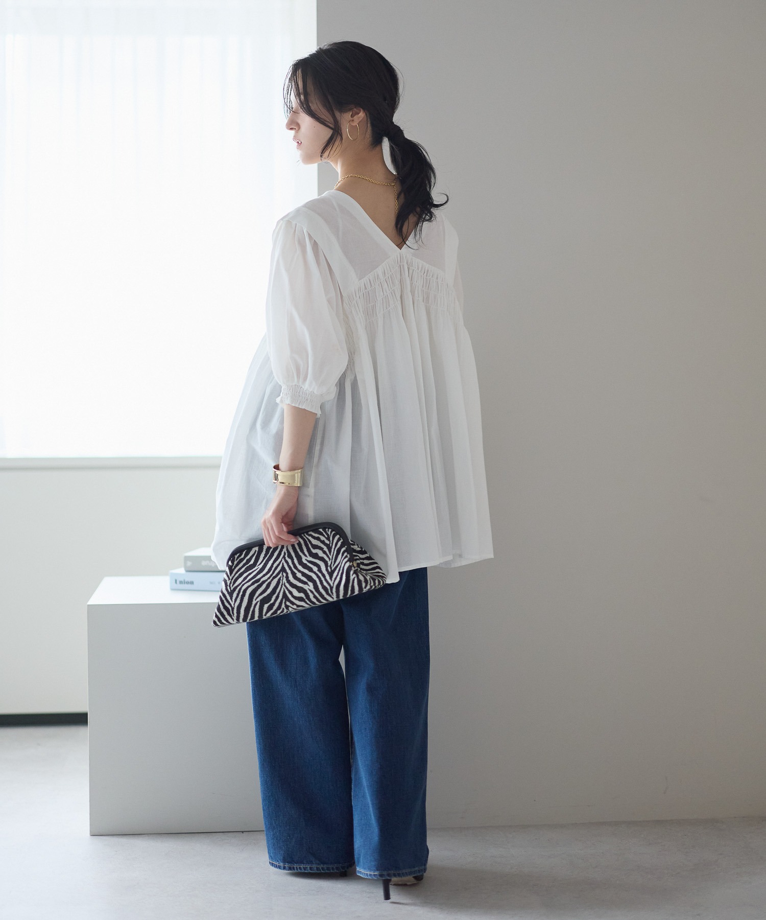 model：161cm 着用サイズ：M