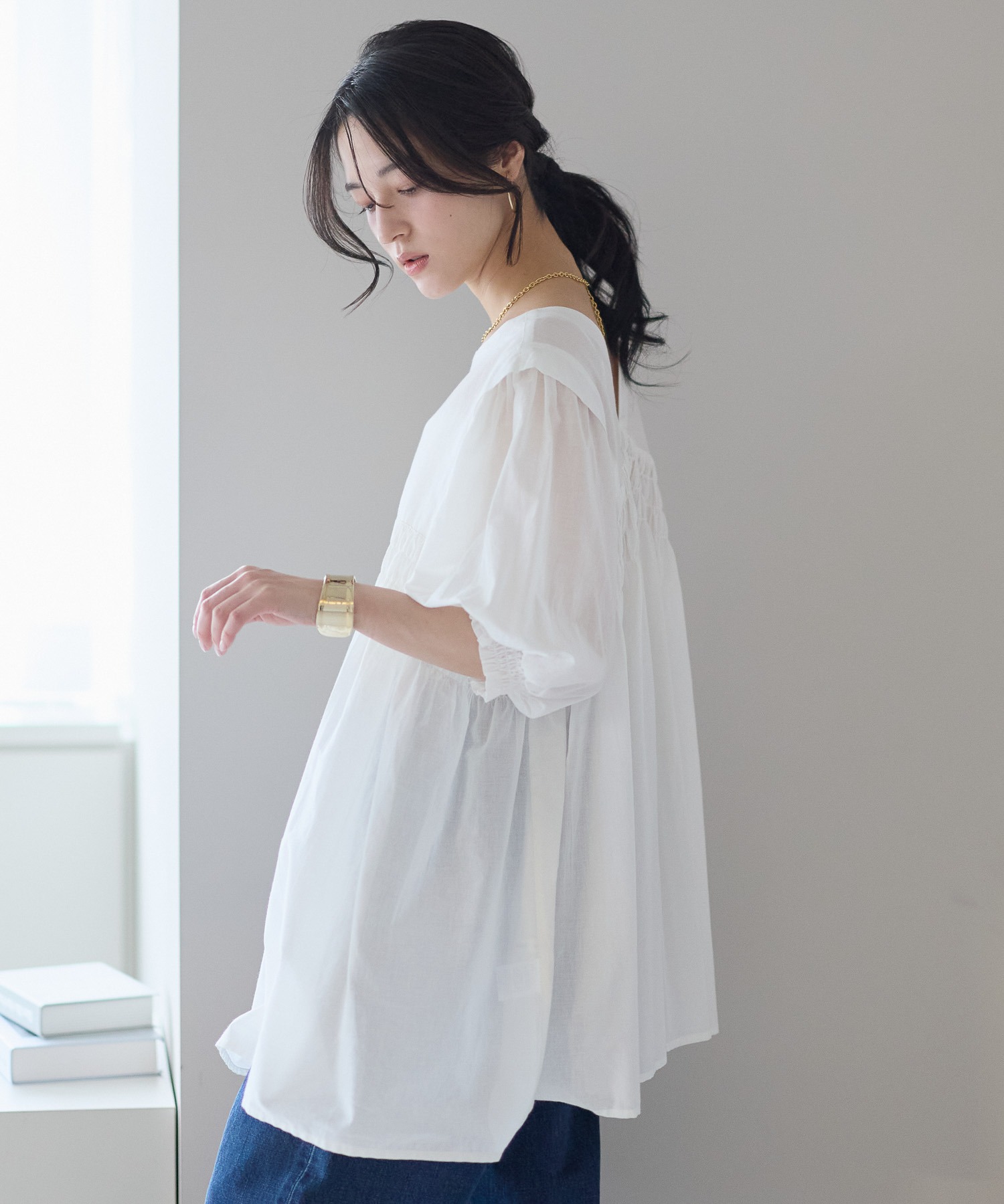 model：161cm 着用サイズ：M