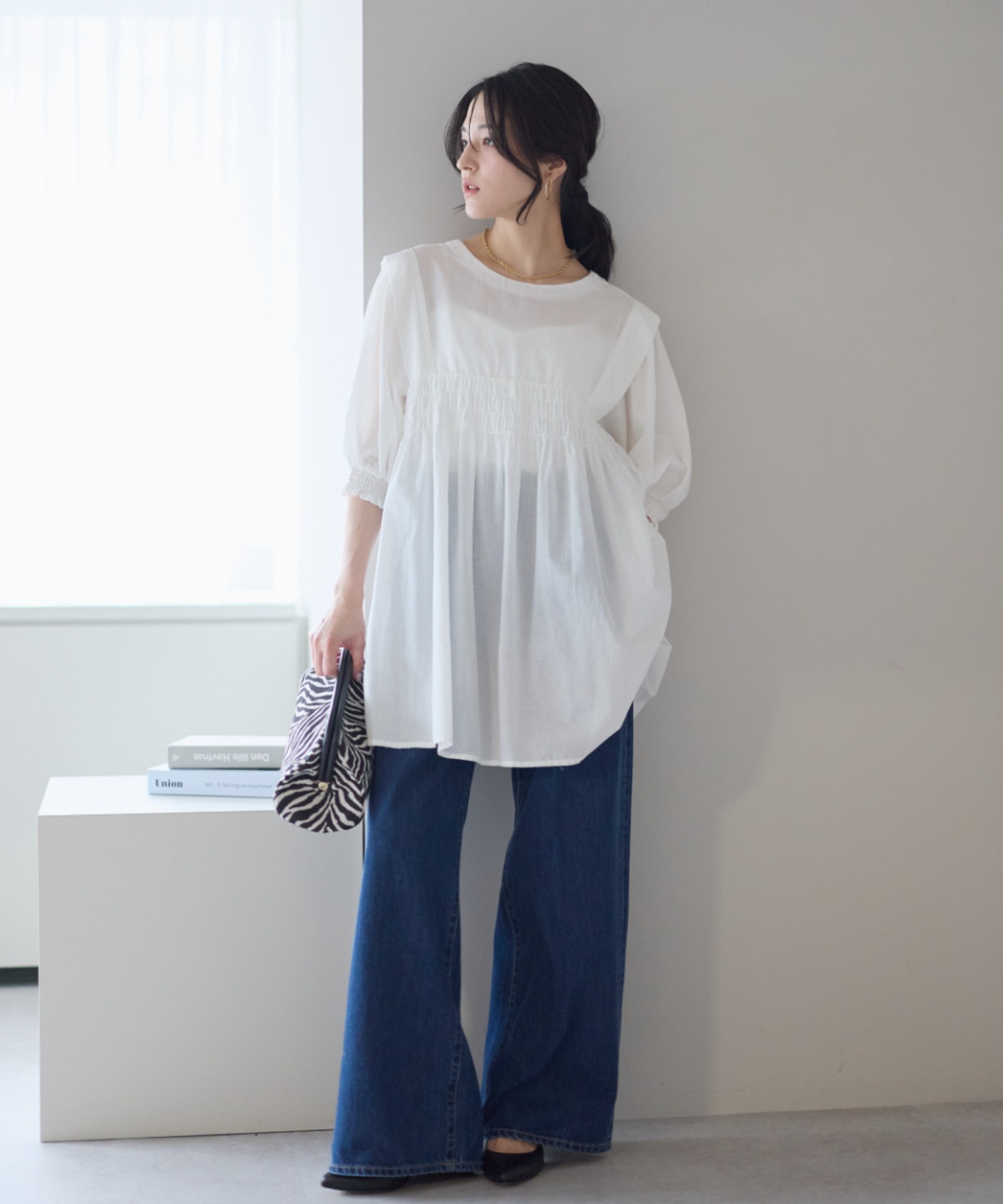 model：161cm 着用サイズ：M