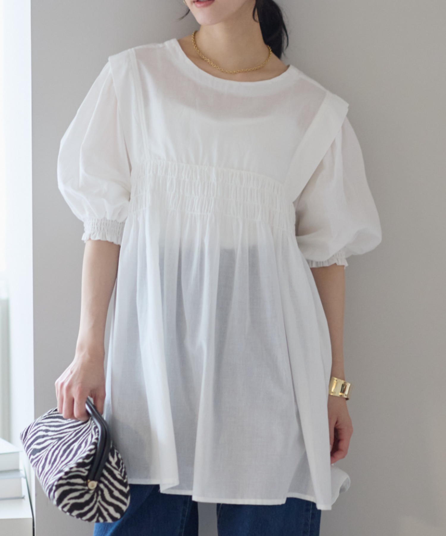 model：161cm 着用サイズ：M