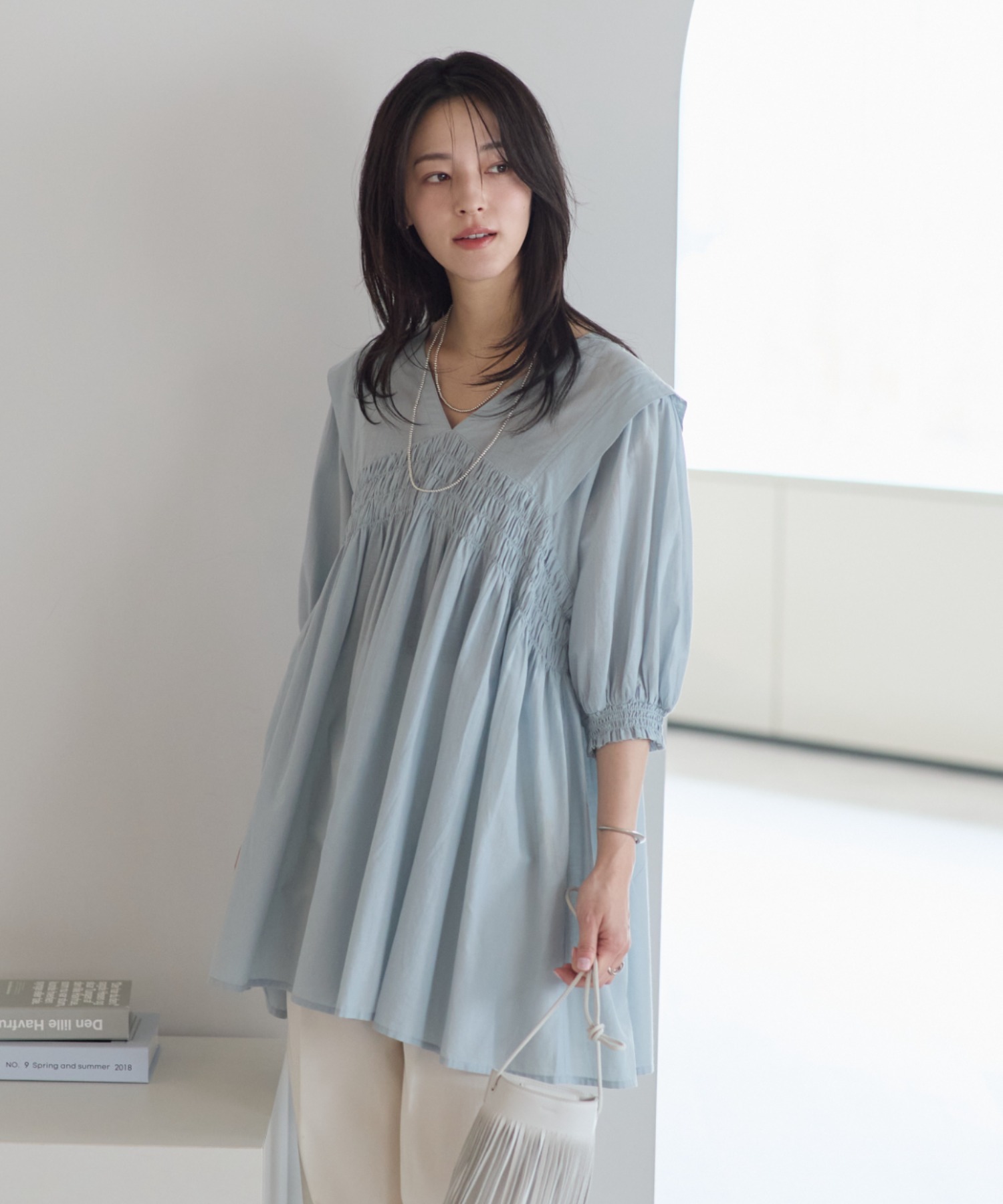 model：161cm 着用サイズ：M