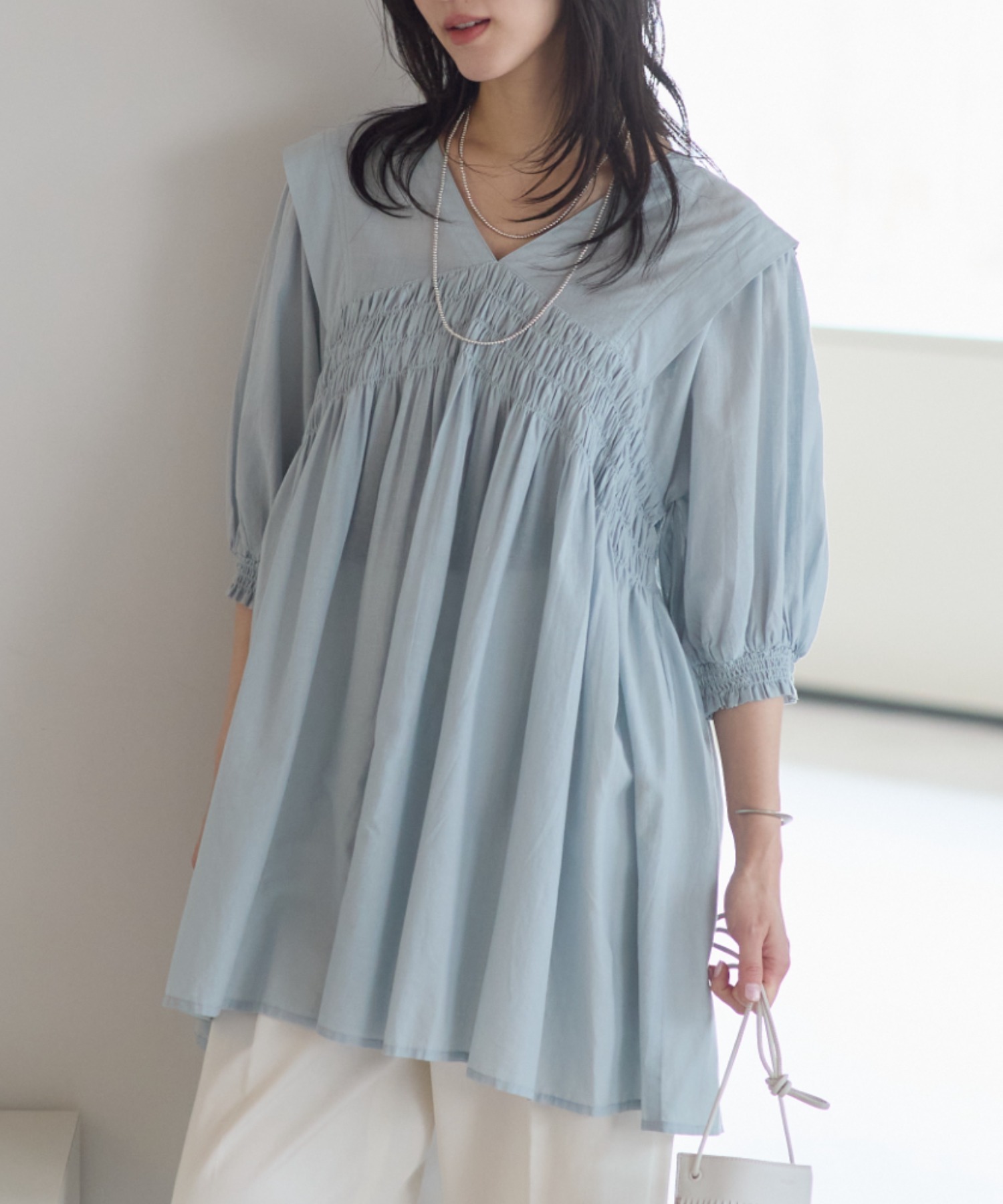 model：161cm 着用サイズ：M