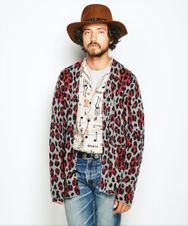 2TONE PANTHER総柄ジャカード カーディガン