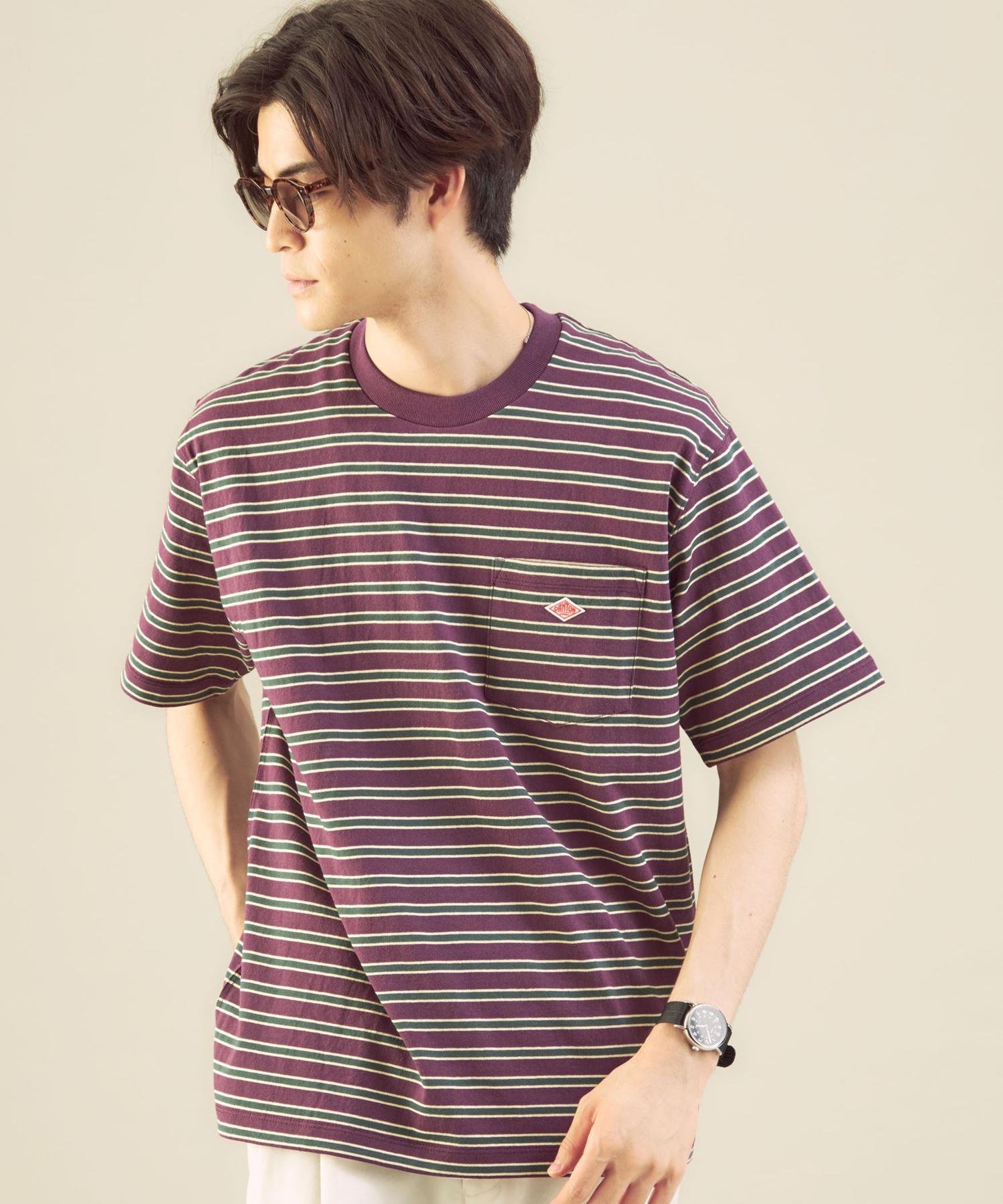 商品詳細 Danton ダントン ロゴ ボーダー ポケット Tシャツ Green Label Relaxing グリーンレーベル リラクシング 公式通販