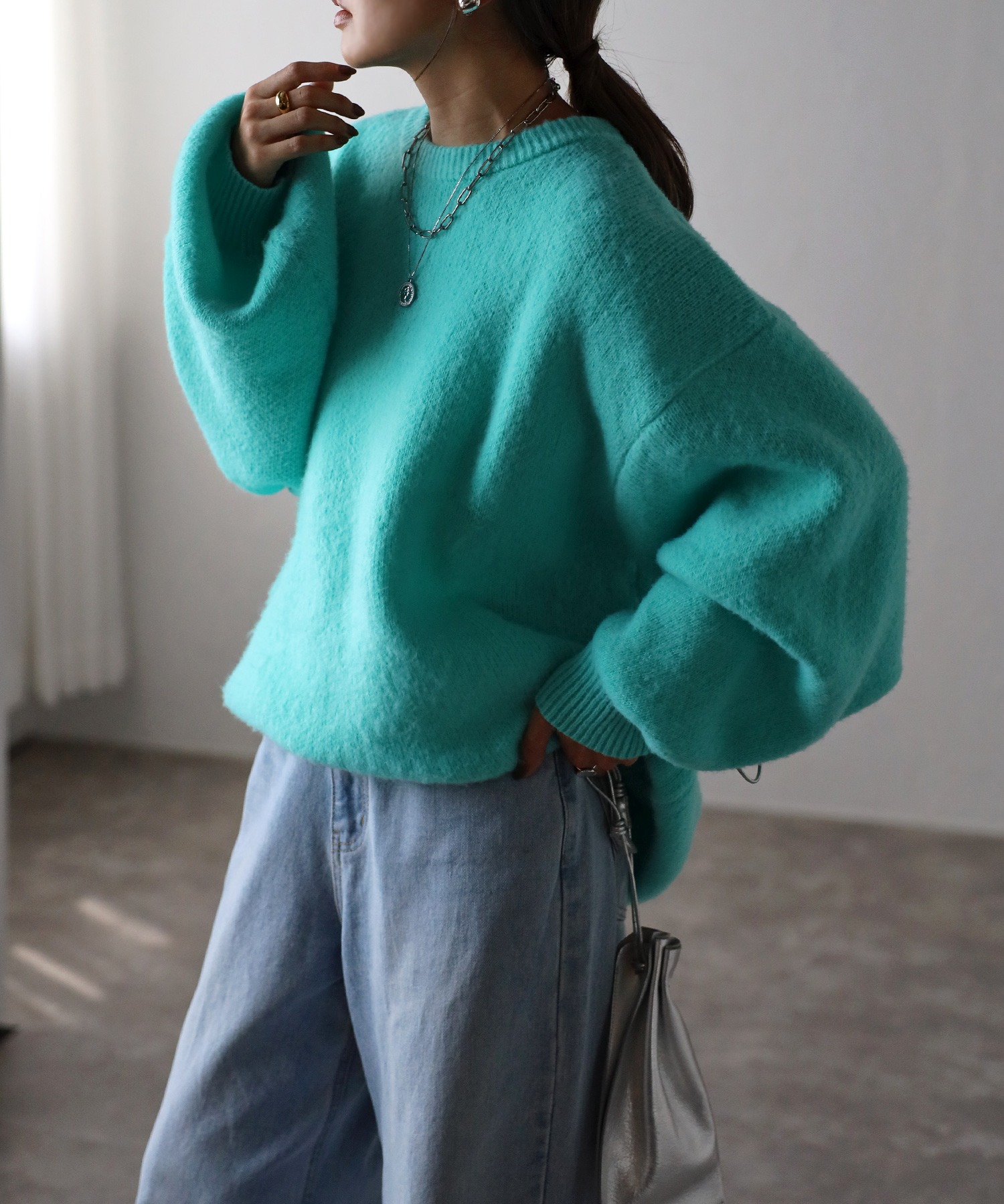 model：H165 着用サイズ：FREE