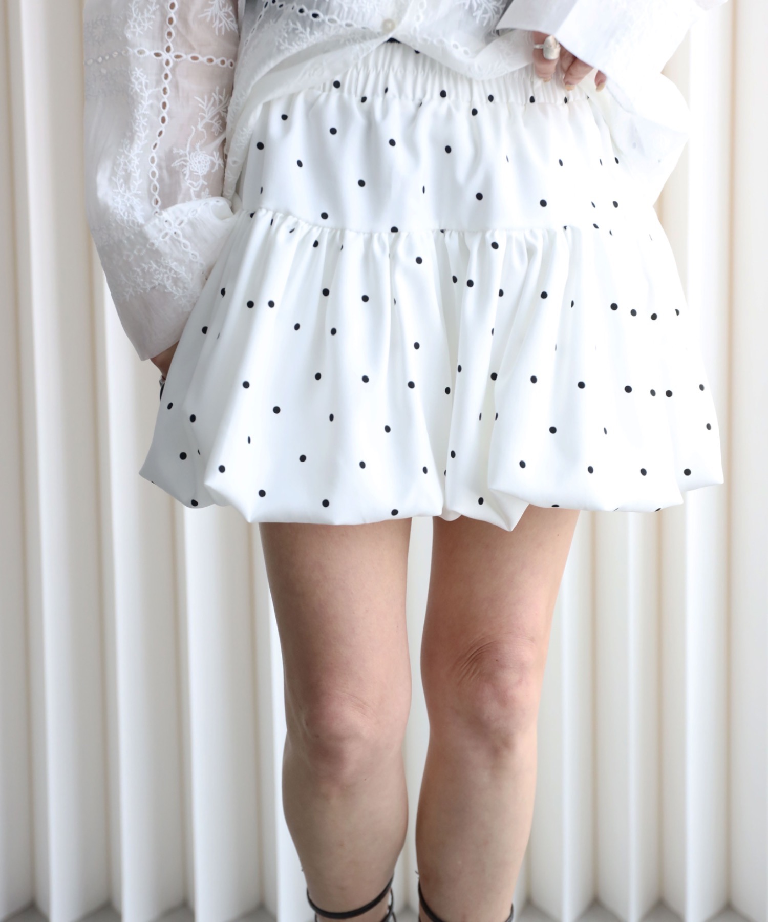 model：155cm. 着用サイズ：FREE