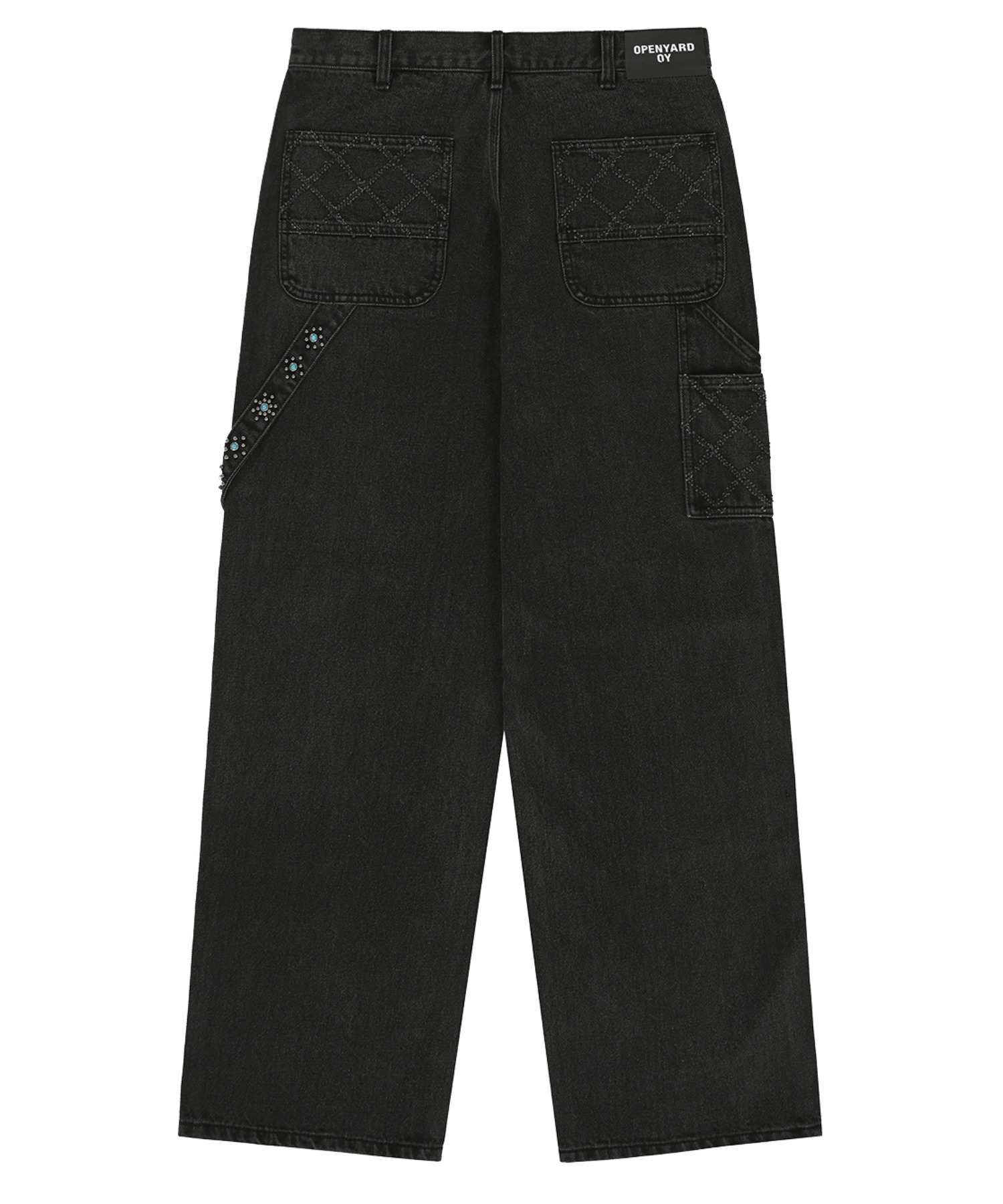 OY/オーワイ』 TURQUOISE STUD CARPENTER PANTS/ターコイズ