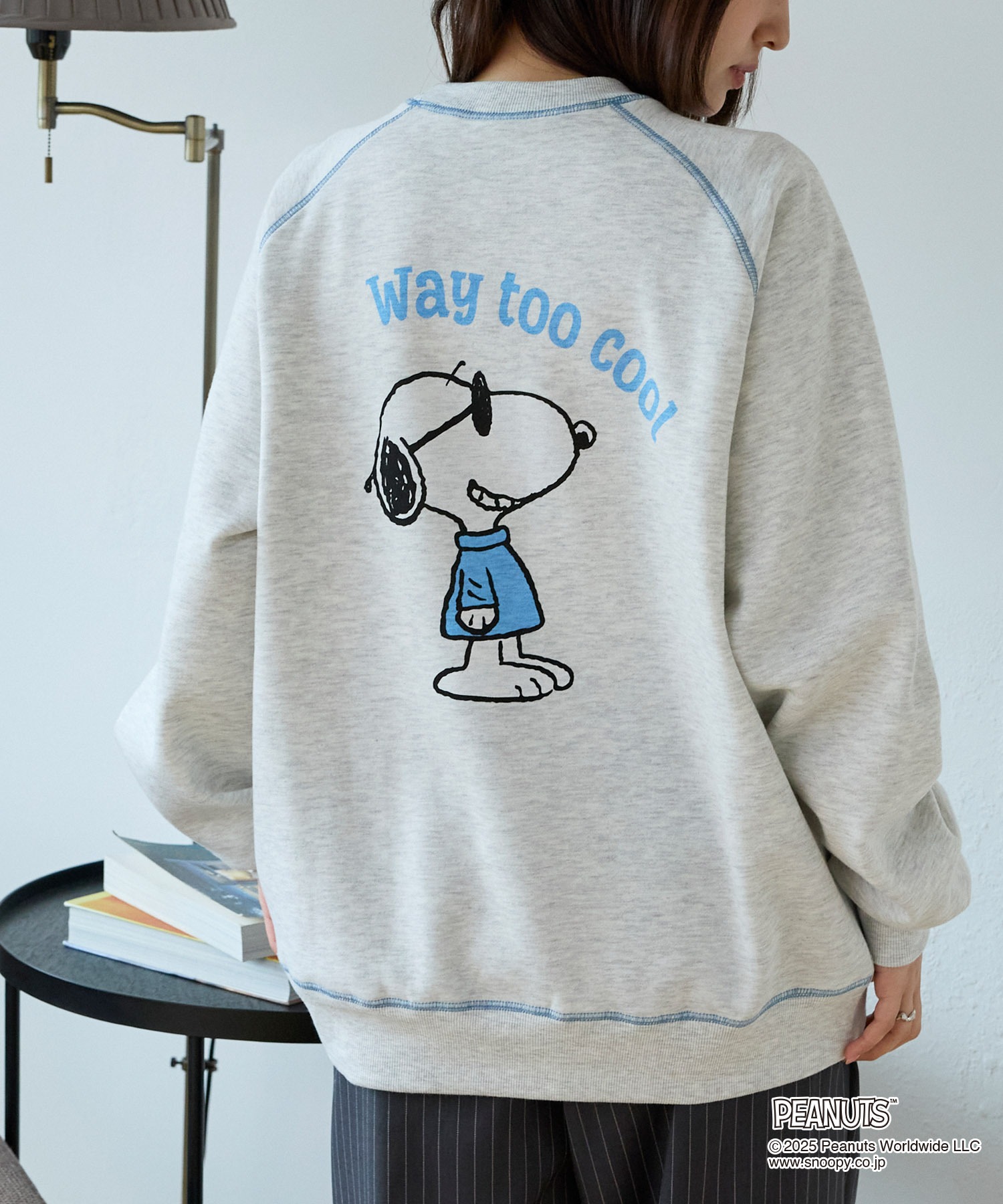 ビンテージ　スヌーピー SNOOPY プリントスウェット PEANUTS SNOOPY】別注 ピーナッツ スヌーピー ヴィンテージライク 刺繍