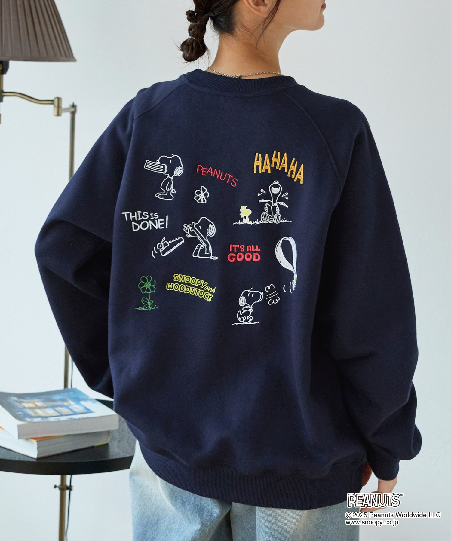 PEANUTS SNOOPY】別注 ピーナッツ スヌーピー ヴィンテージライク 刺繍