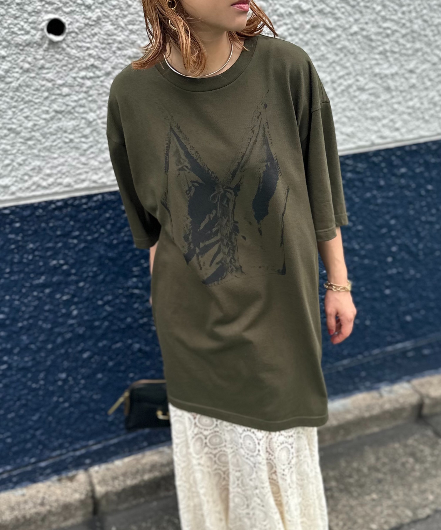 model:154cm 着用サイズ:Lサイズ