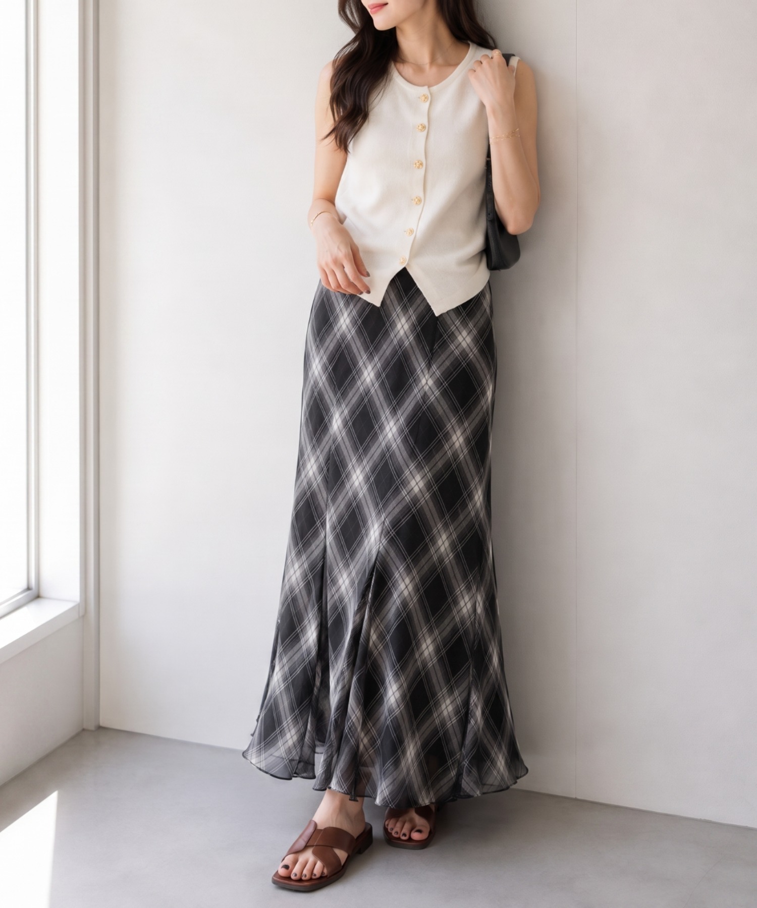 着用サイズ：F
モデル身長：157cm