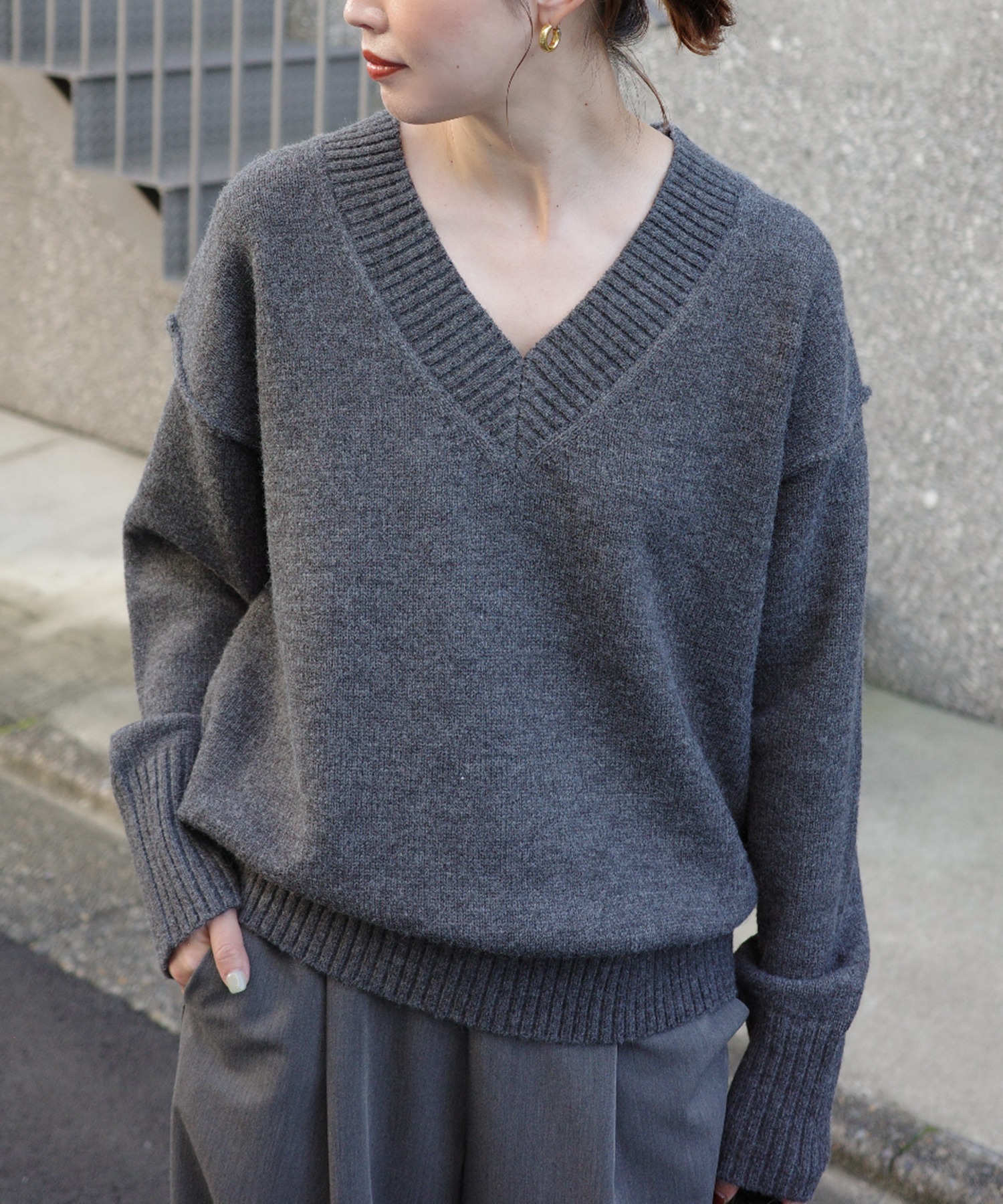 model：H166　着用サイズ：F