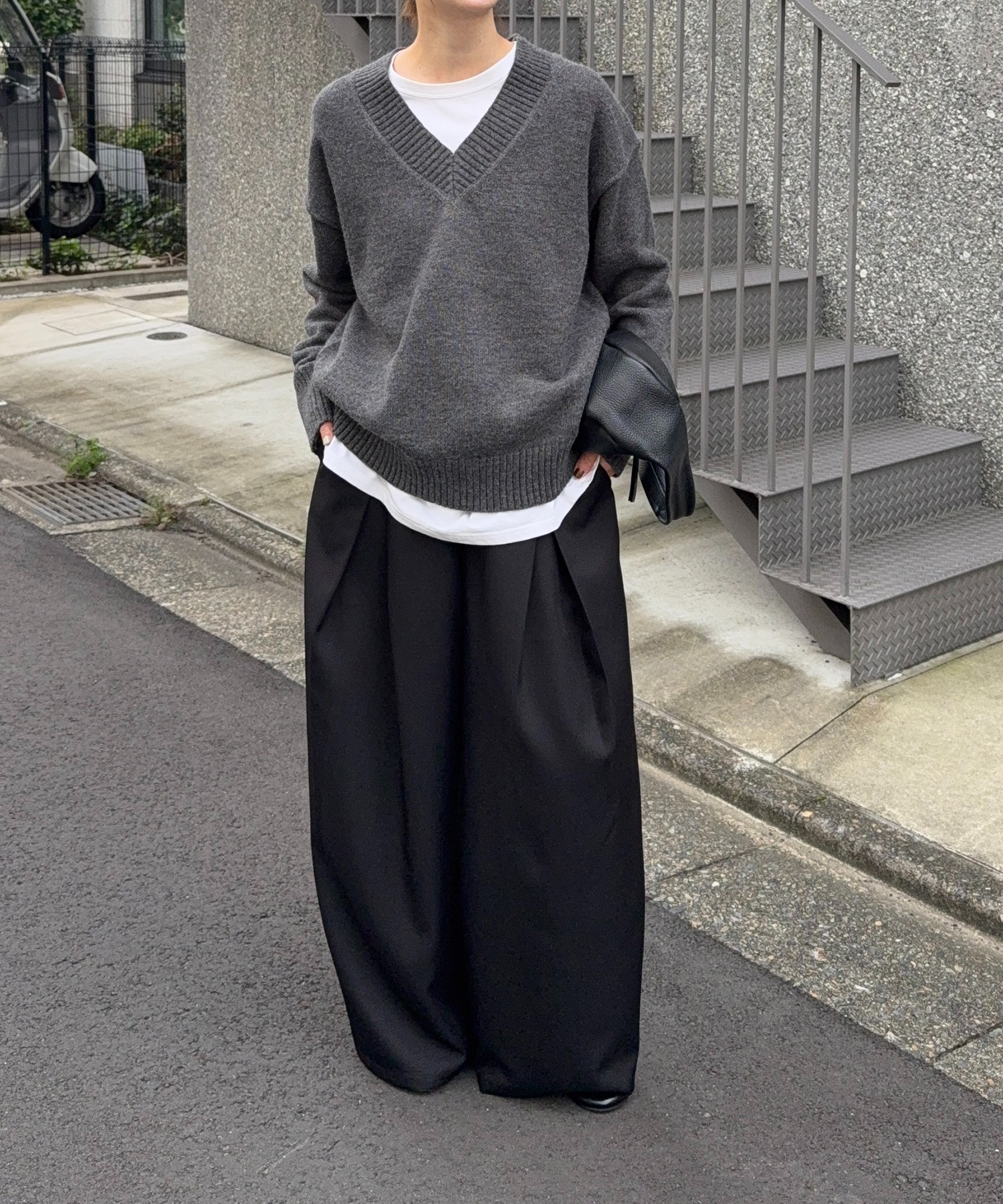 model：H166　着用サイズ：F