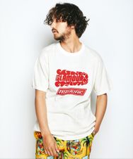 FIRE LOGOプリントプルオーバー