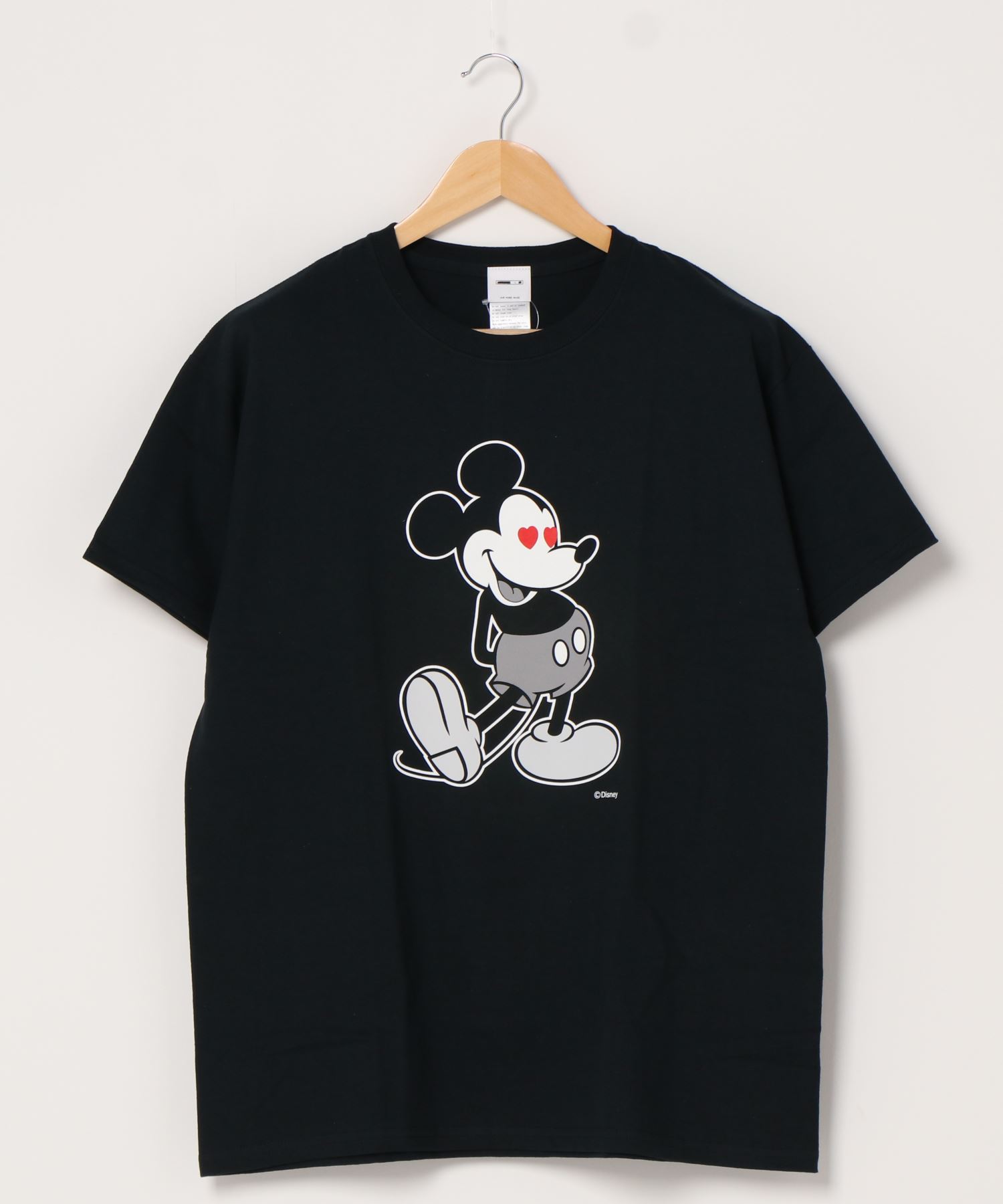 Disney ディズニー ラブ ミッキー Tシャツ モノクロ ハート目 Gaza Cch Ps