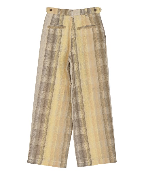 パンツ CHECK EMBROIDERY STRAIGHT PANTS CHECK EMBROIDERY STRAIGHT PANTS