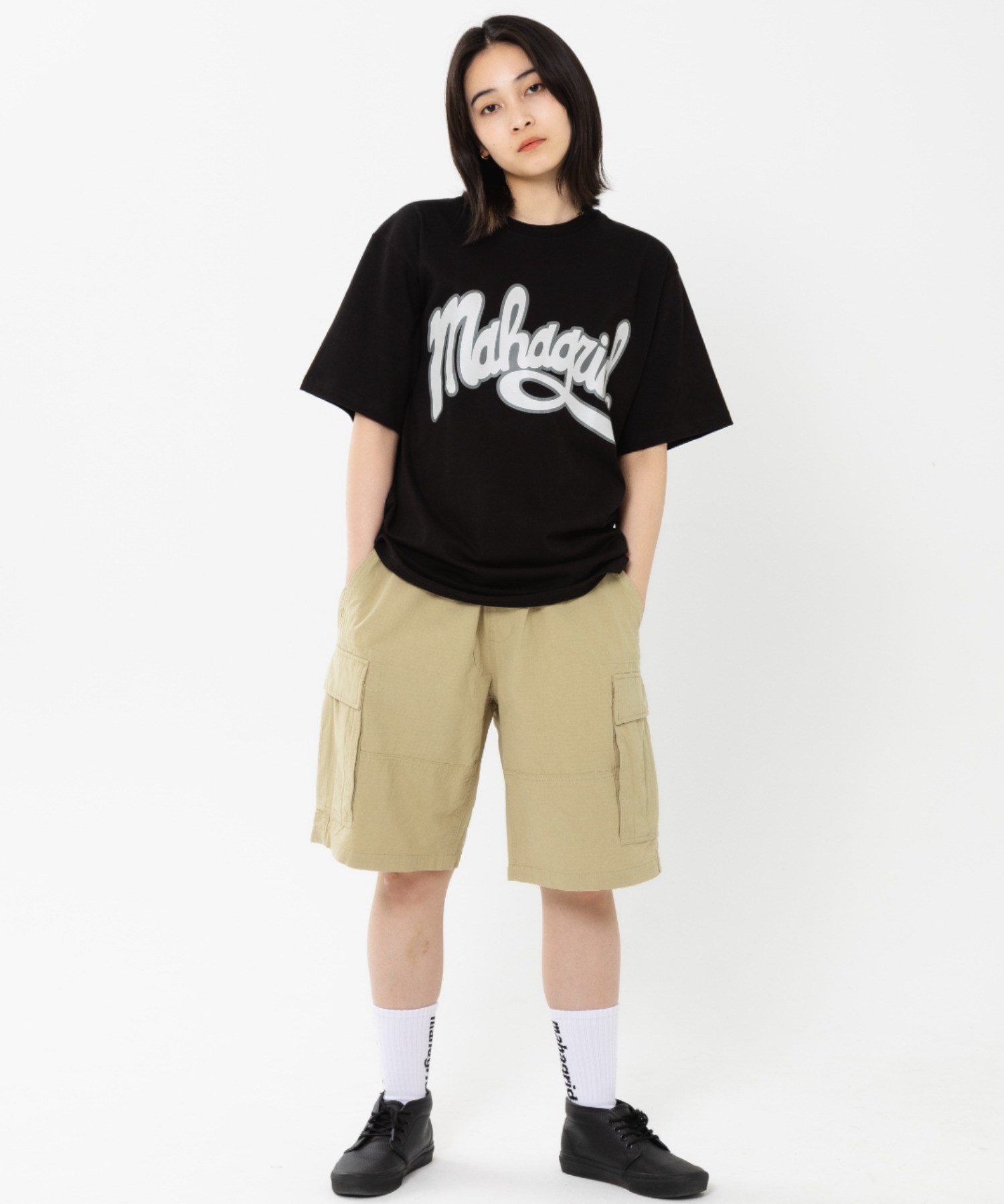 mahagrid/マハグリッド』WASHED RIP STOP CARGO SHORT/カーゴショット