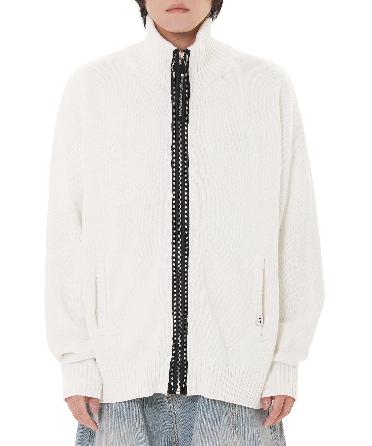 売れ筋商品 DOUBLE OY/オーワイ』 ZIP ニット /ダブルジップ UP ZIP KNIT レディースウェア