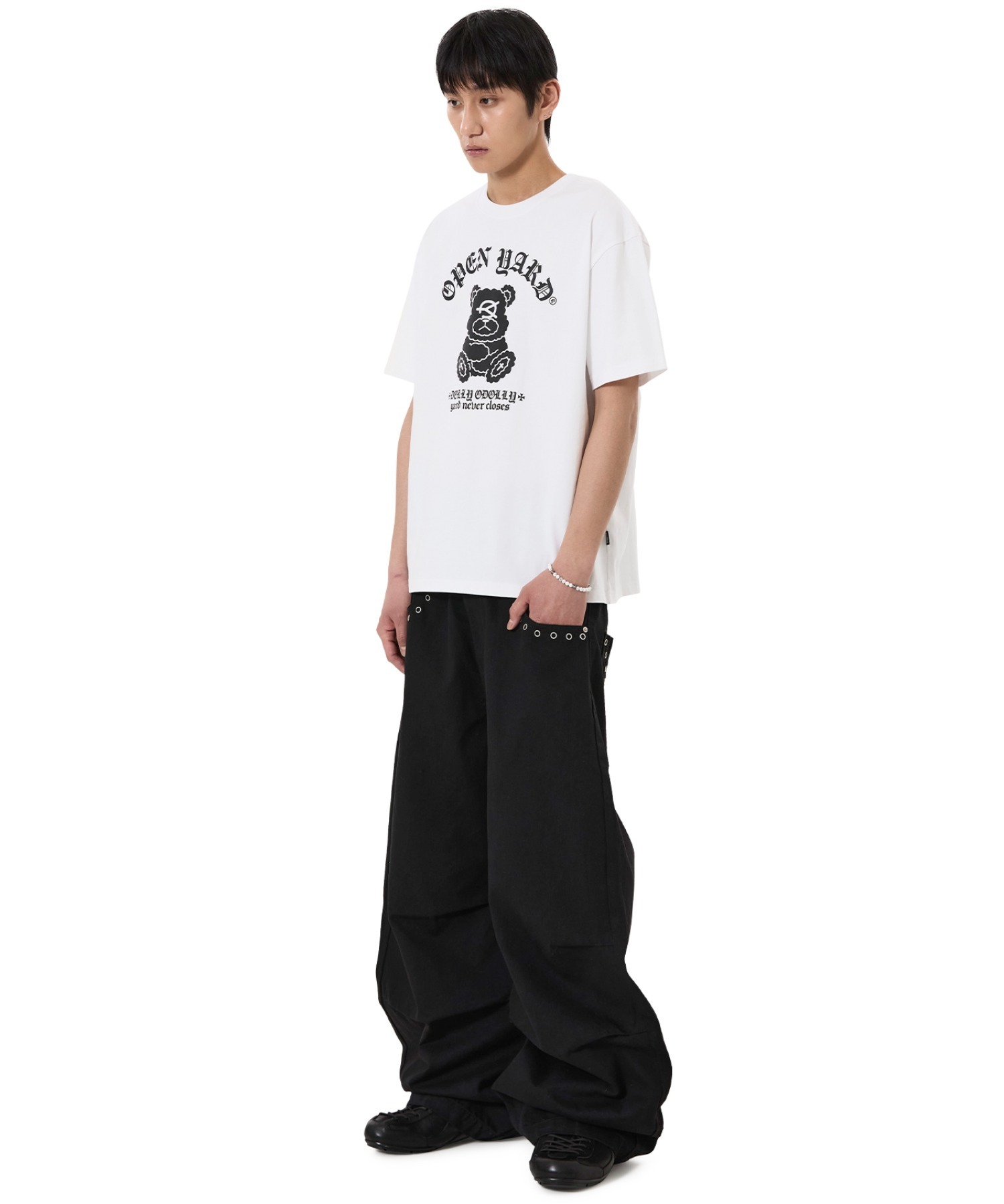 Aooo OVERSize TシャツM　限定品 Aooo Oversized Embroidery T-shirt WHITE | Aooo ONLINE STORE