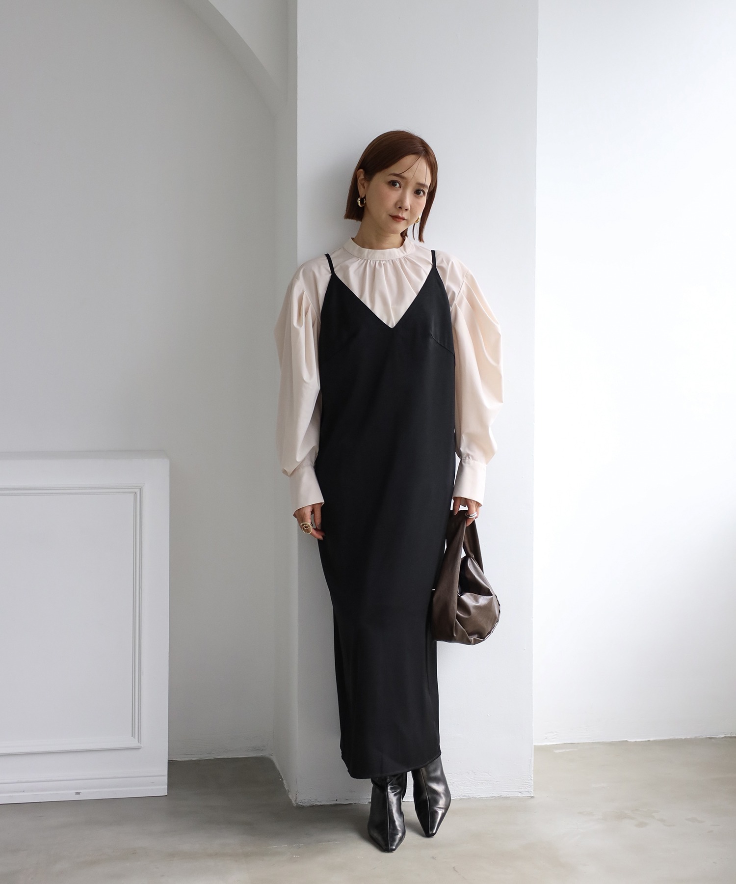 model：H158 着用サイズ：FREE