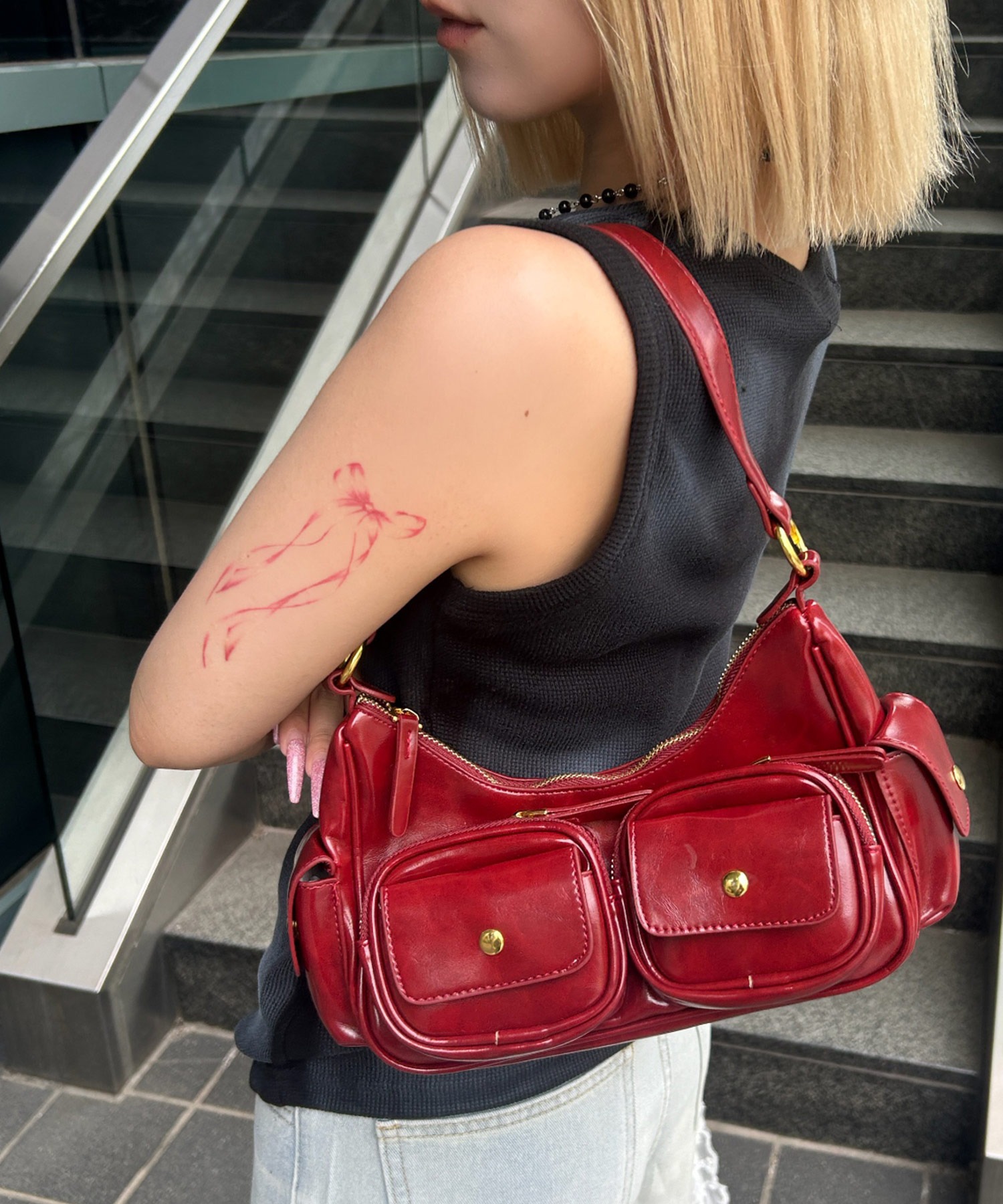 A'GEM/9 × .kom 『.KOM/ドットケーオーエム』マルチポケットショルダー