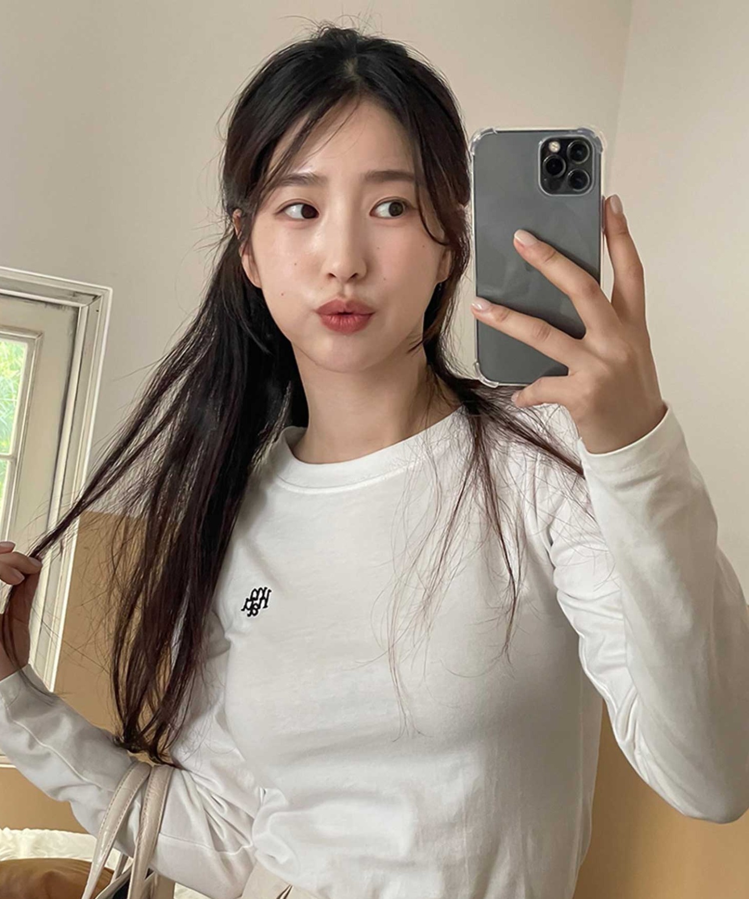 A'GEM/9 × .kom 『muah muah/ムーアムーア』 STITCH LOGO BASIC LONG