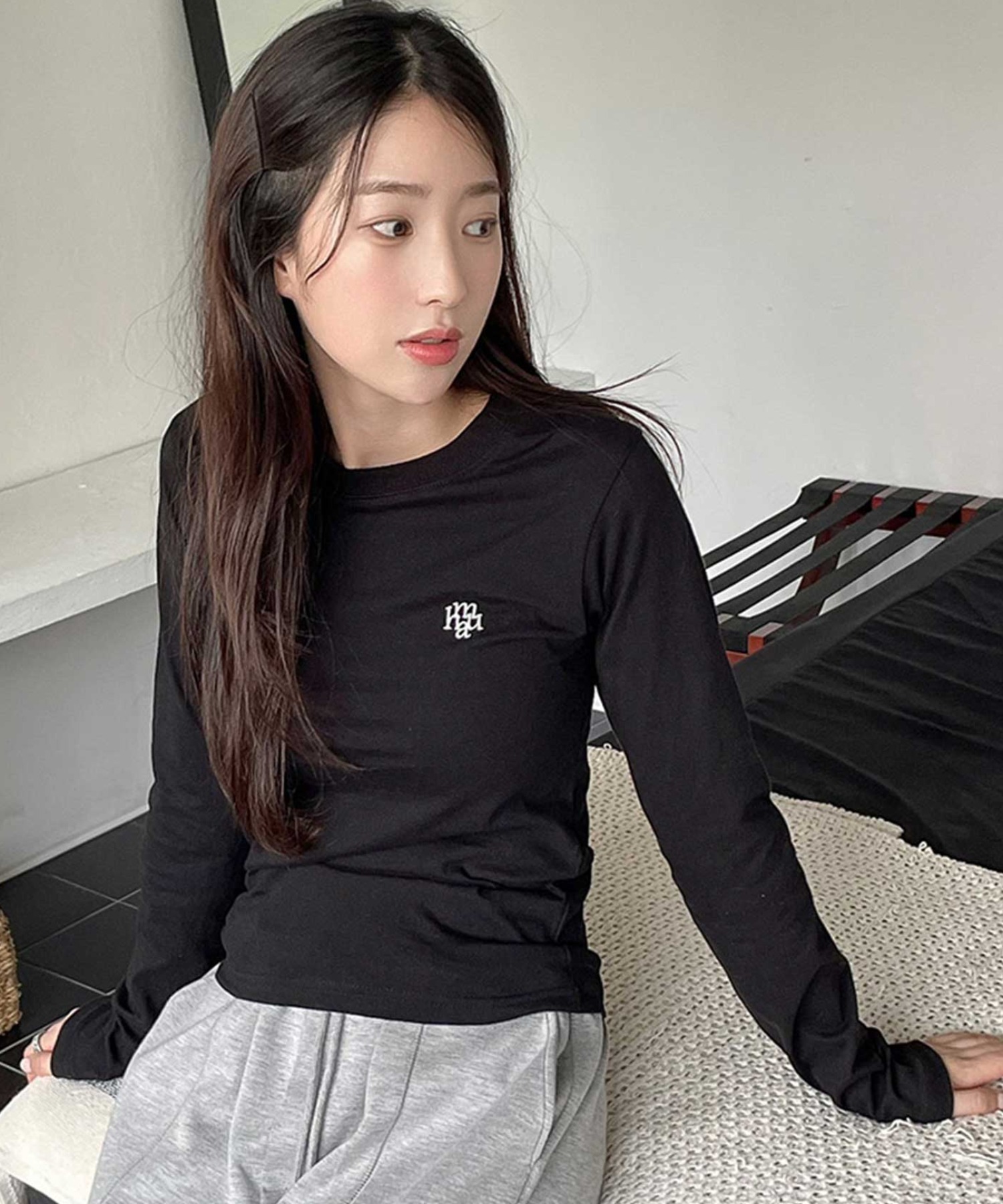 A'GEM/9 × .kom 『muah muah/ムーアムーア』 STITCH LOGO BASIC LONG