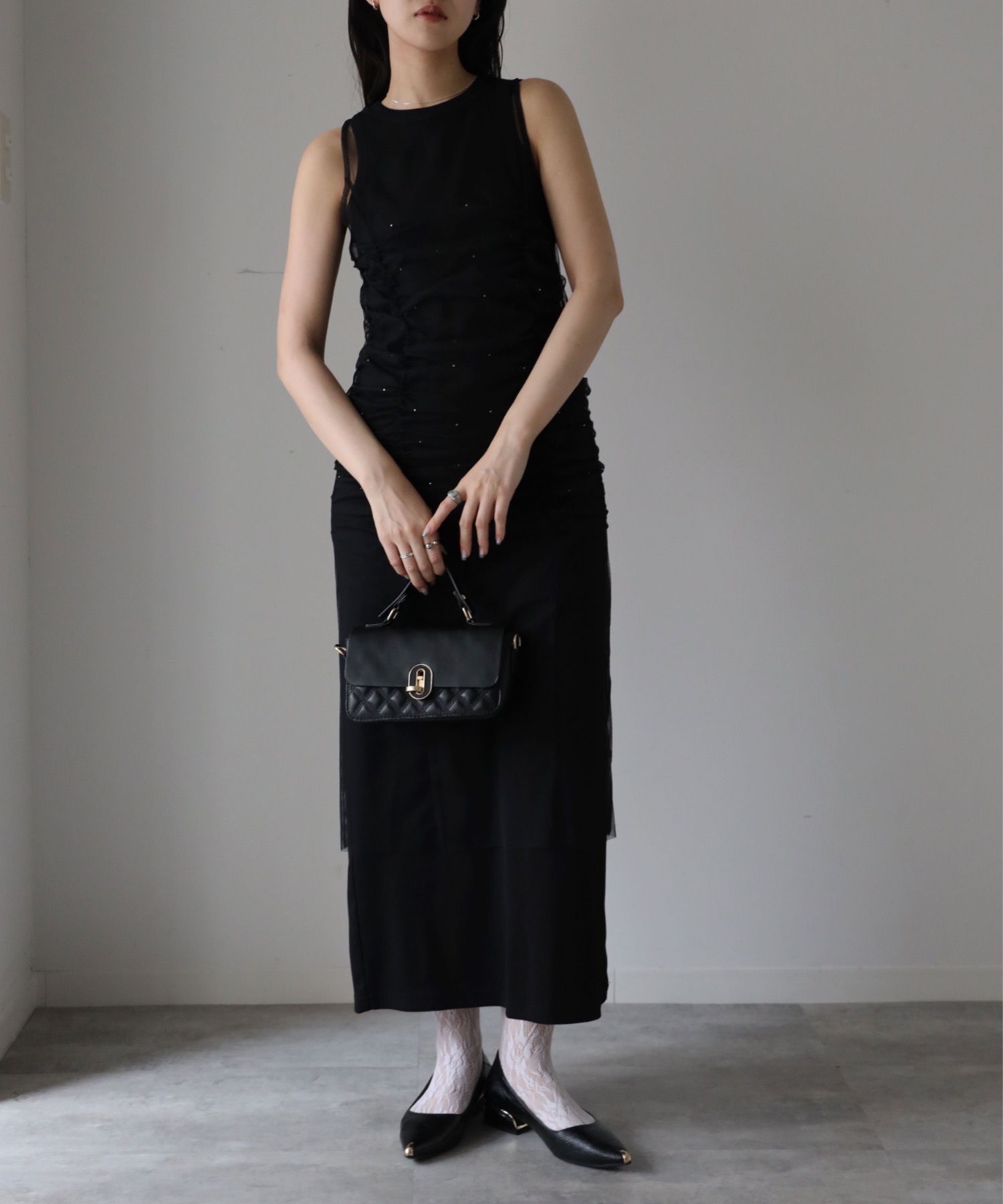 model：164cm. 着用サイズ：FREE