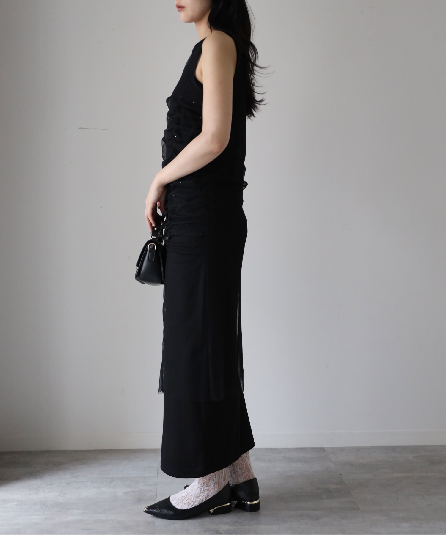 model：164cm. 着用サイズ：FREE