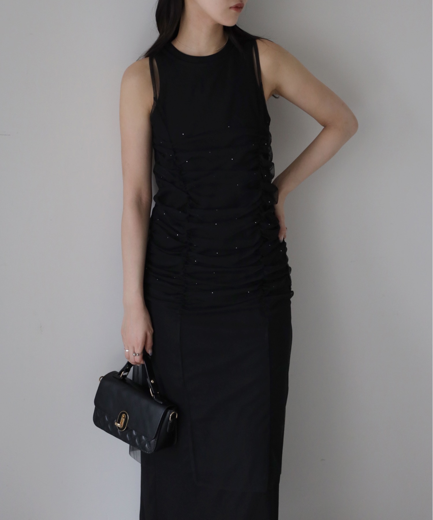 model：164cm. 着用サイズ：FREE